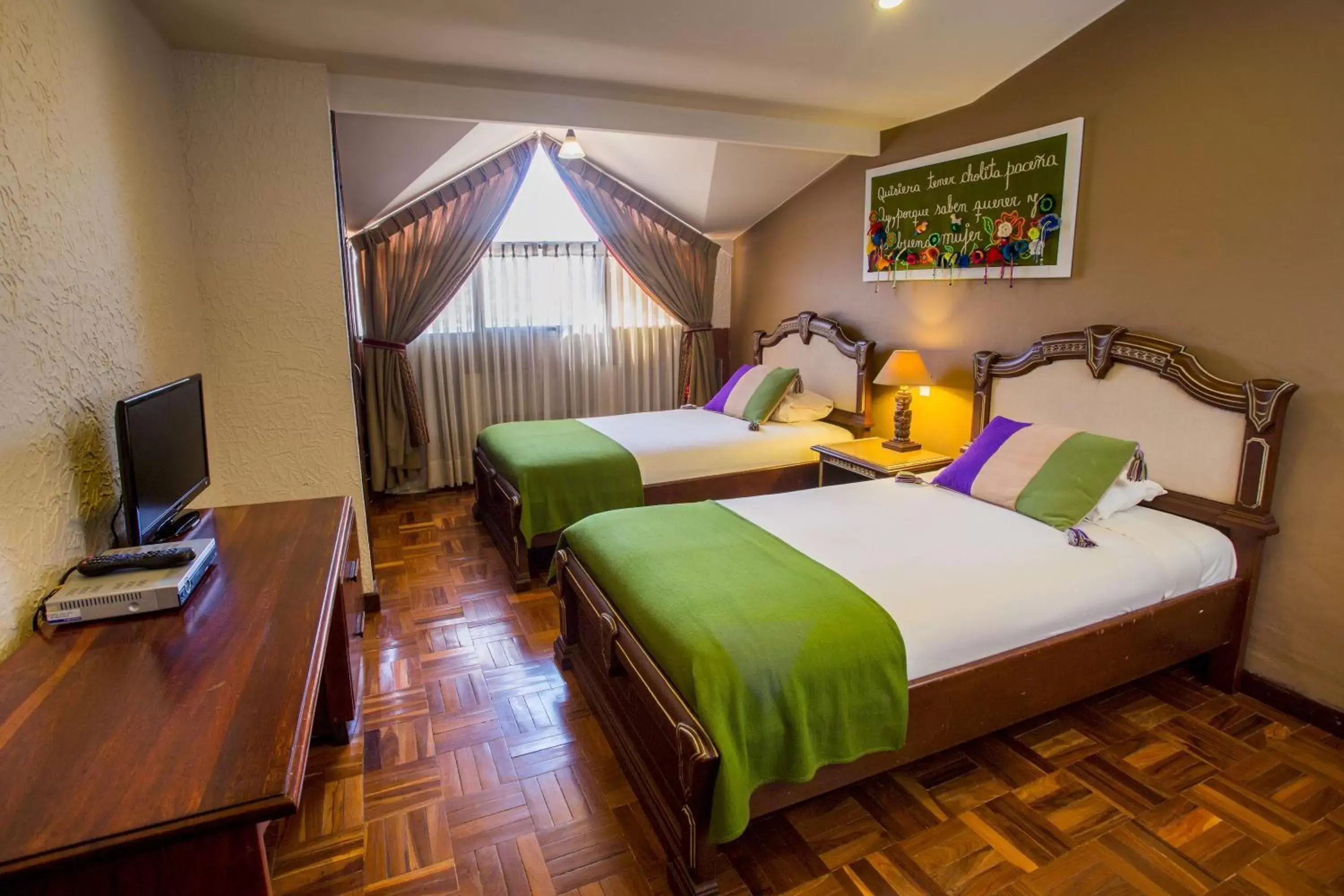 Bed in Hotel Rosario La Paz Bed in Hotel Rosario La Paz