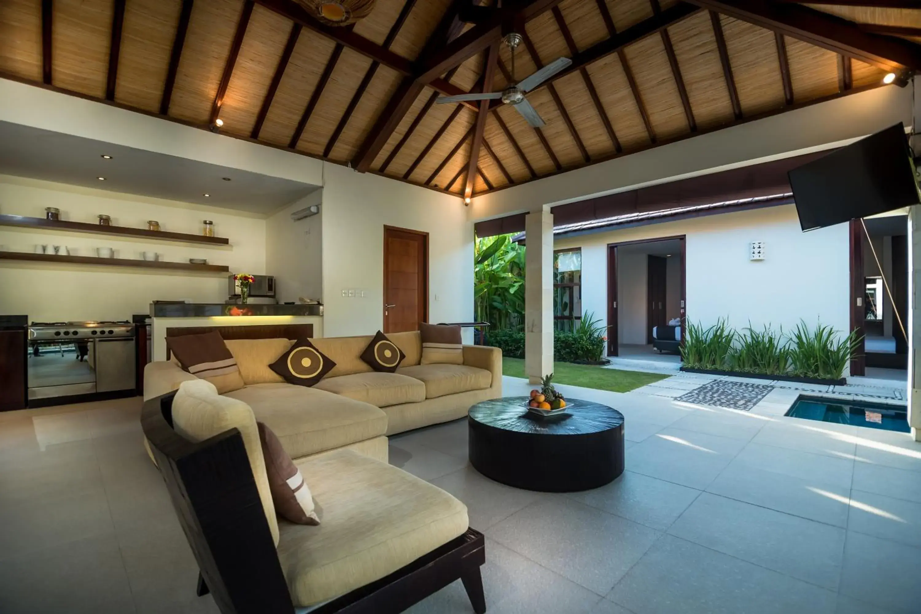 Seating Area in Arama Riverside Villas