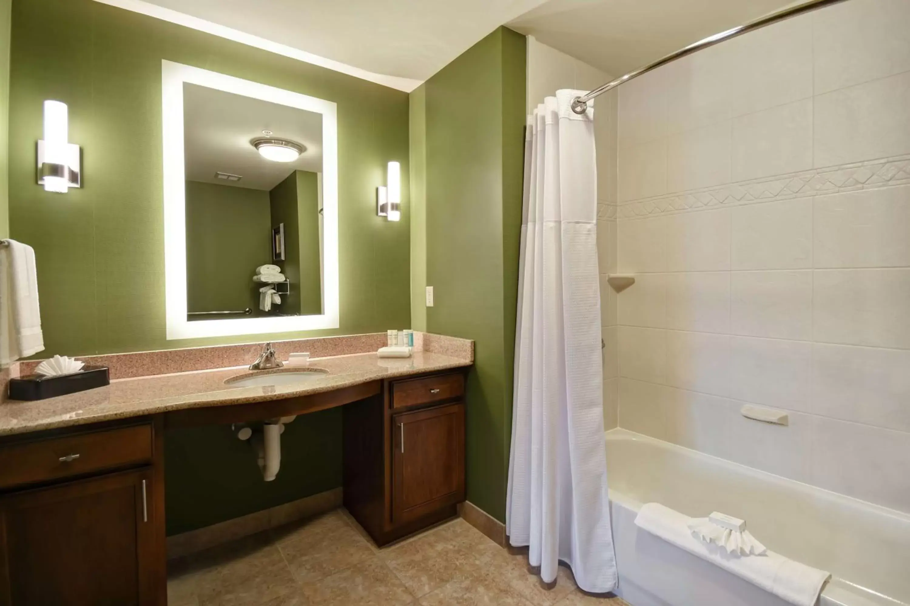 Bathroom in Homewood Suites by Hilton at The Waterfront