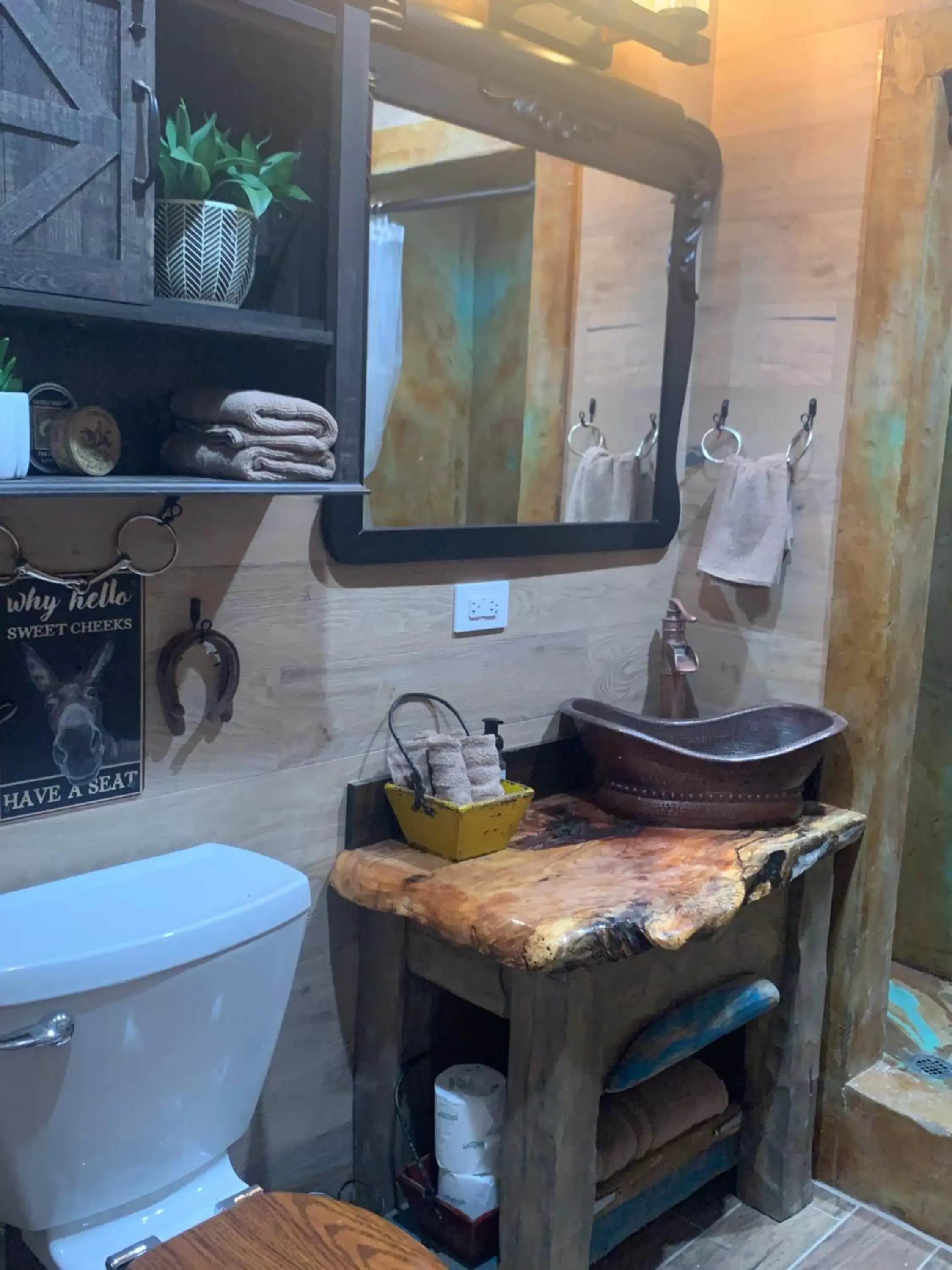 Bathroom in Fox Pass Cabins