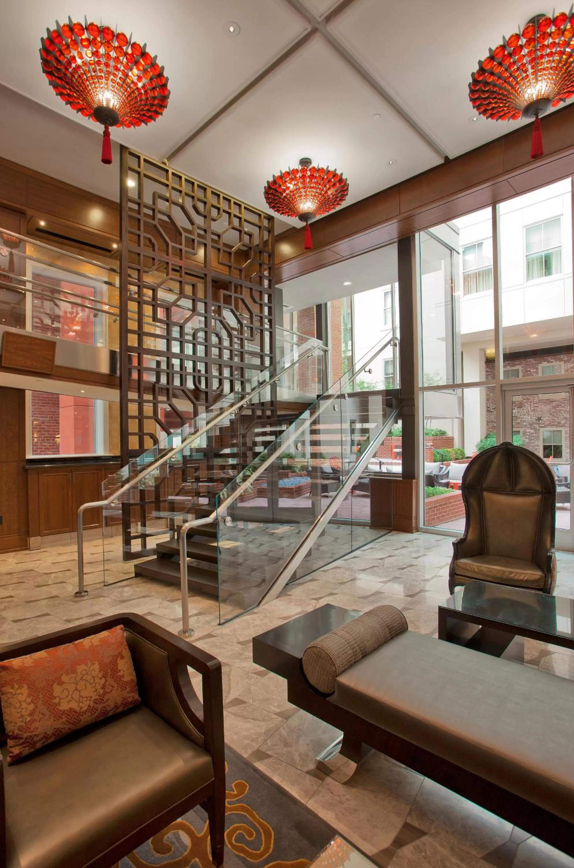 Seating area in Morrison Clark Inn Washington DC Convention Center