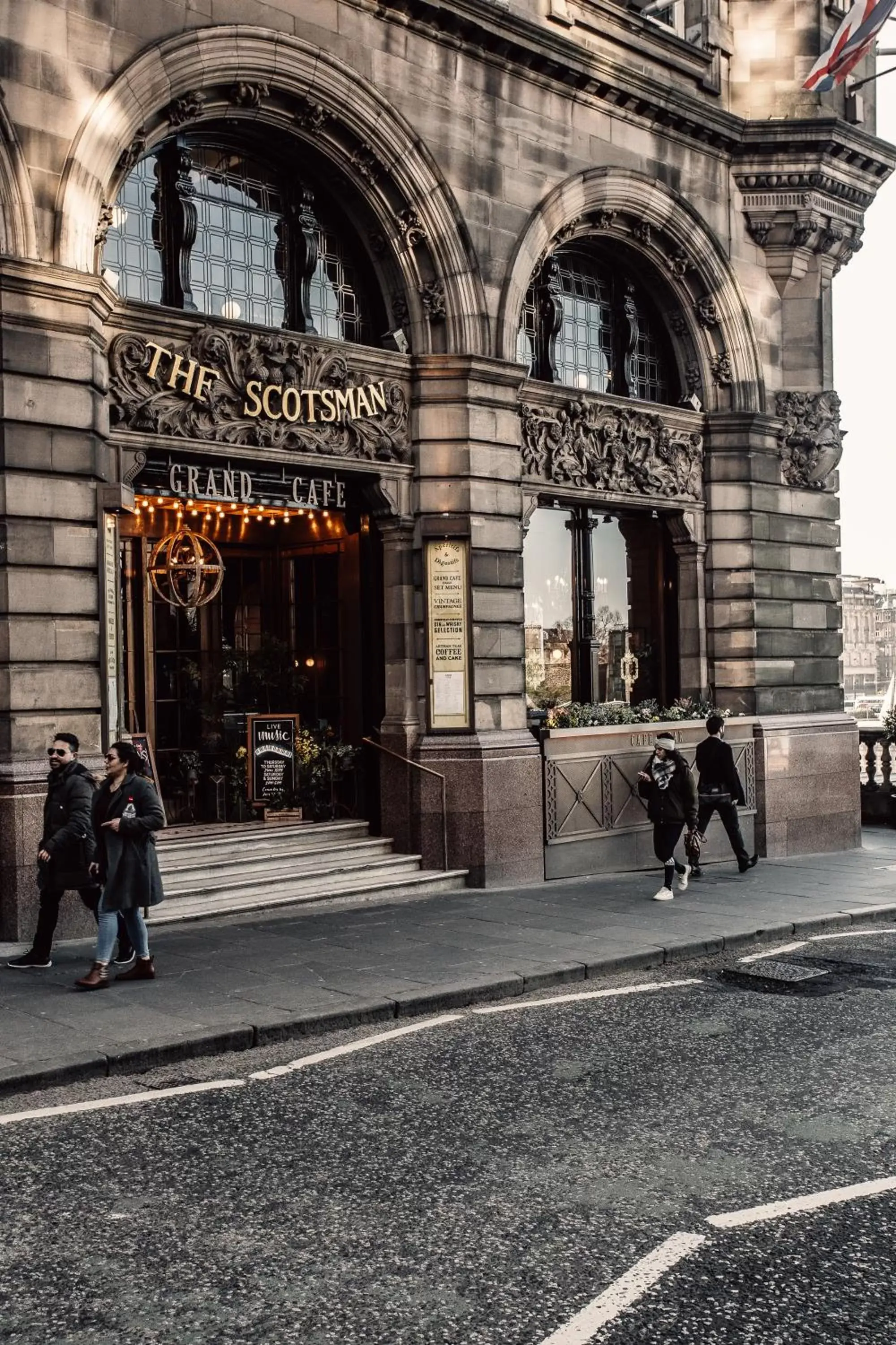 Facade/entrance in The Scotsman Hotel
