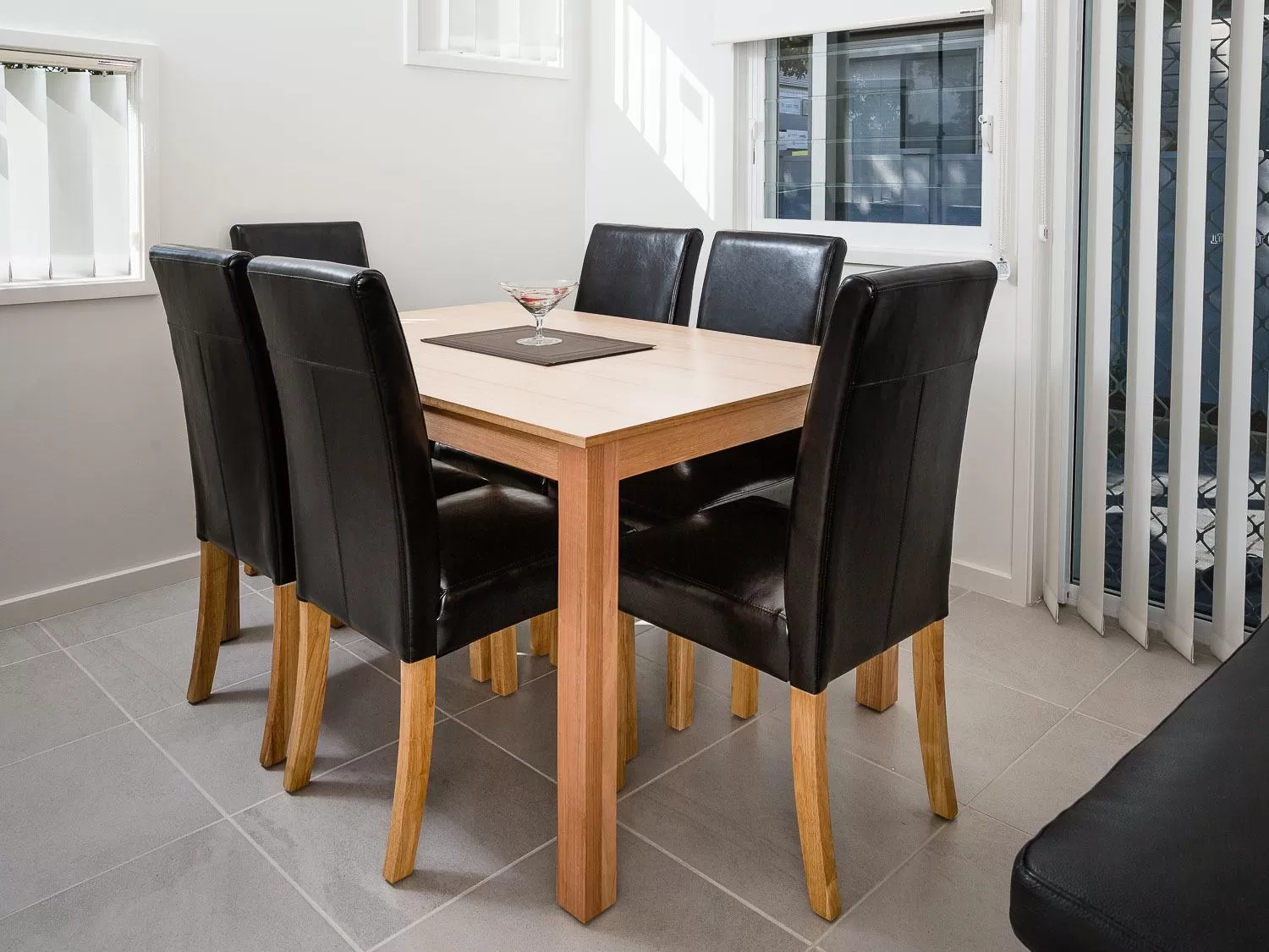 Dining area in Wallsend Executive Apartments