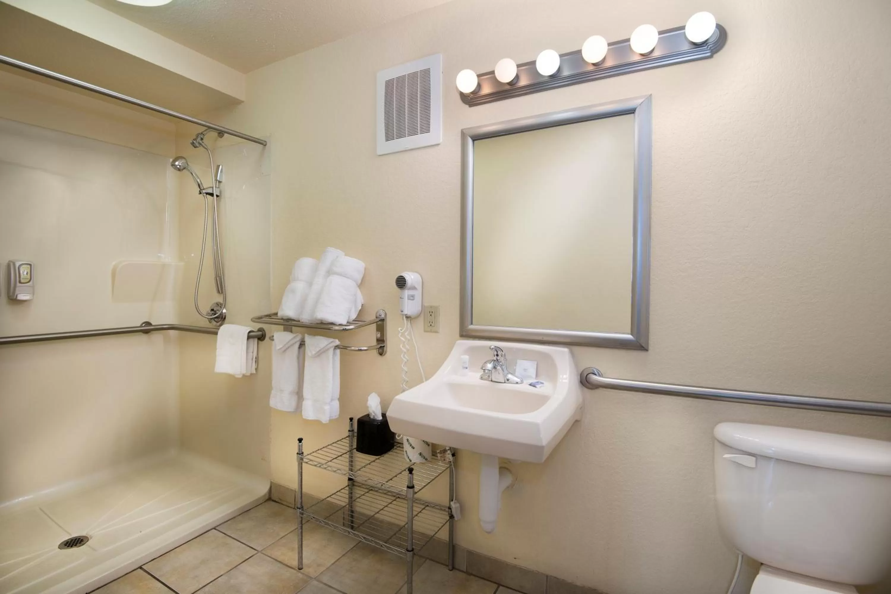 Bathroom in Markham House Suites Little Rock Medical Center