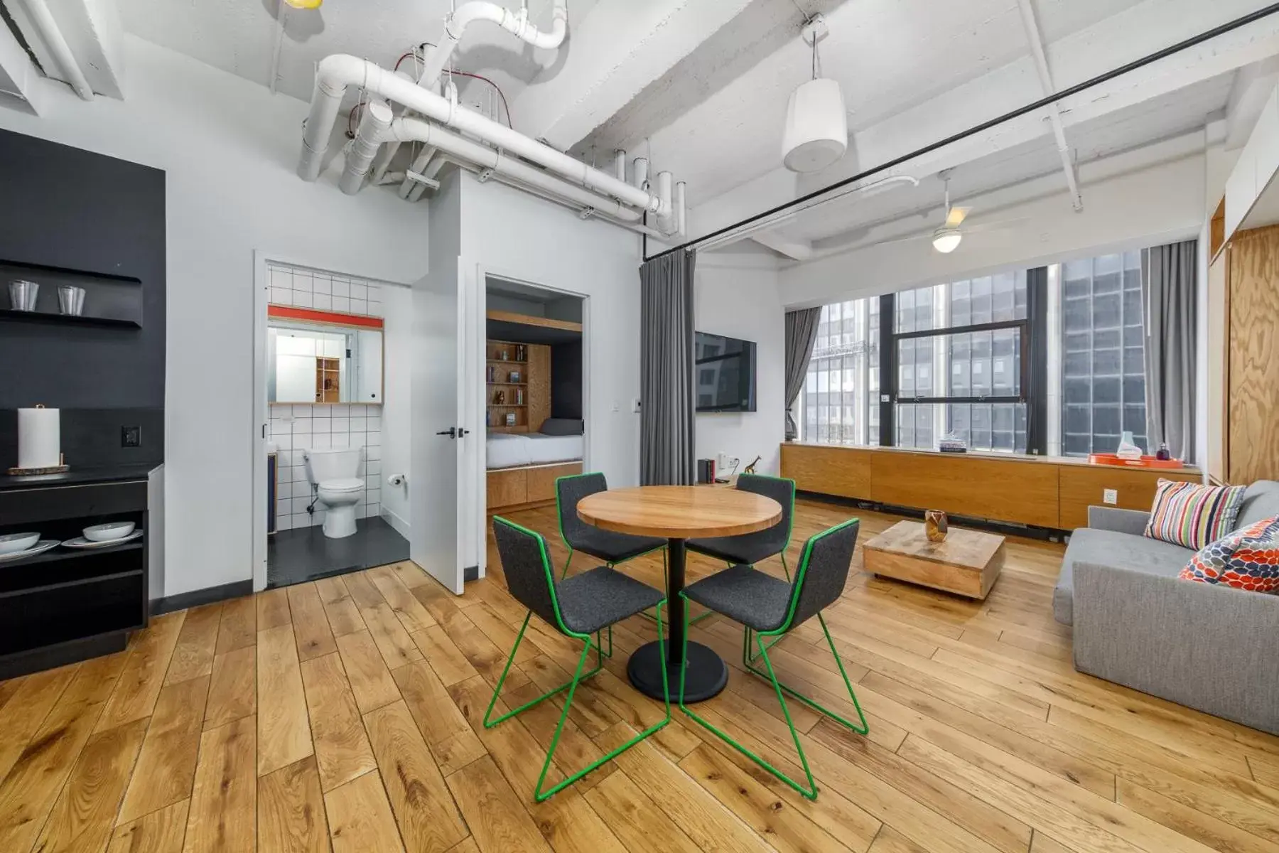 Photo of the whole room, Dining Area in Placemakr Wall Street