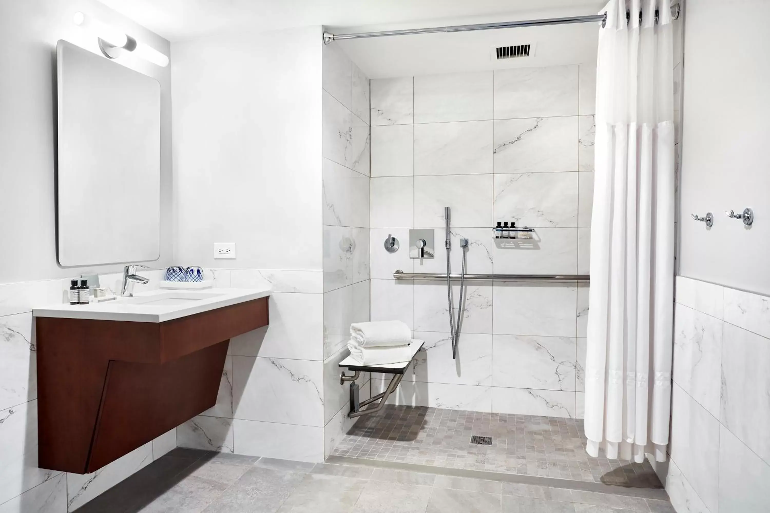 Shower, Bathroom in Fairmont El San Juan Hotel