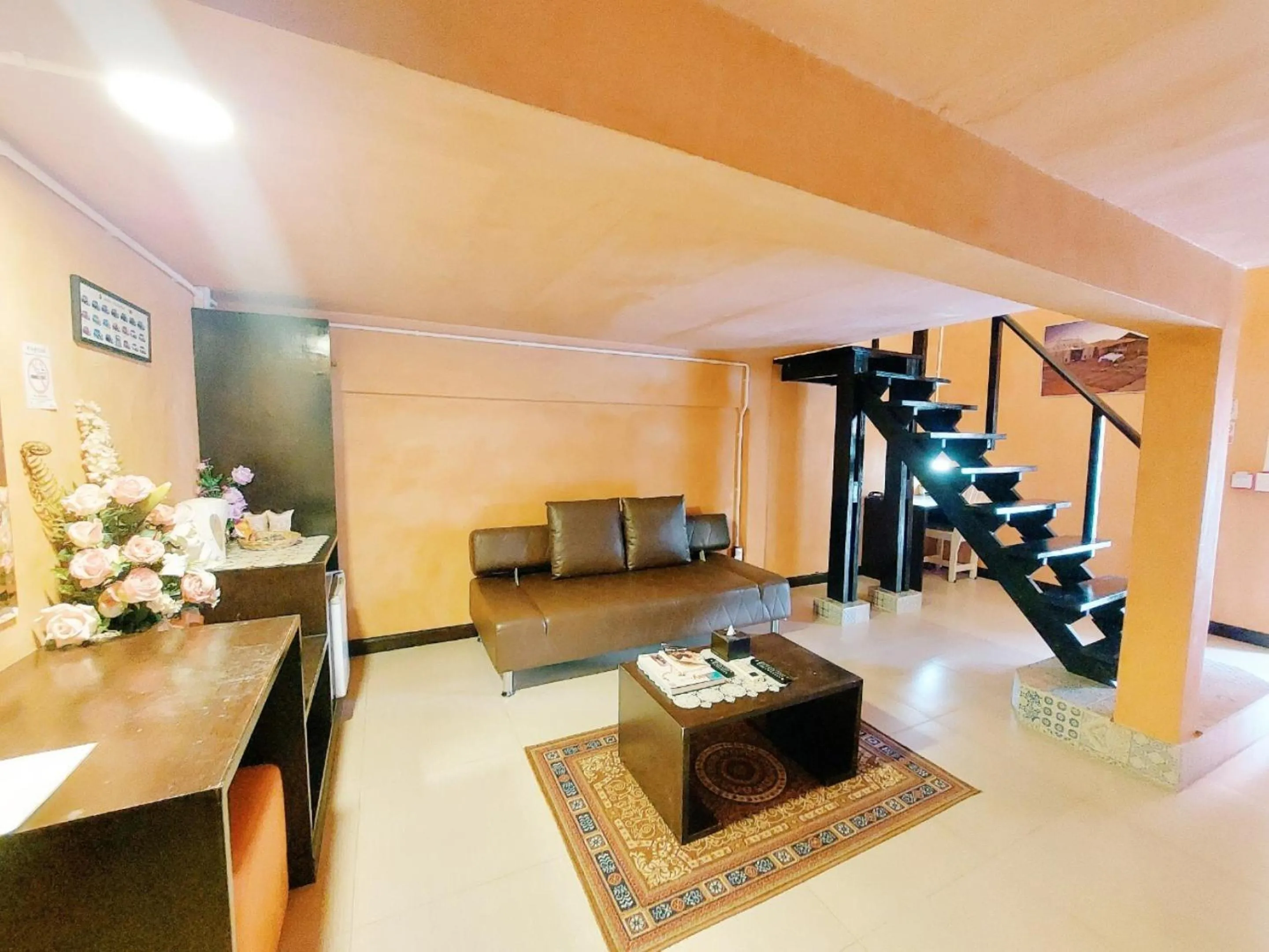 Living room in Retro Box Hotel Chumphon