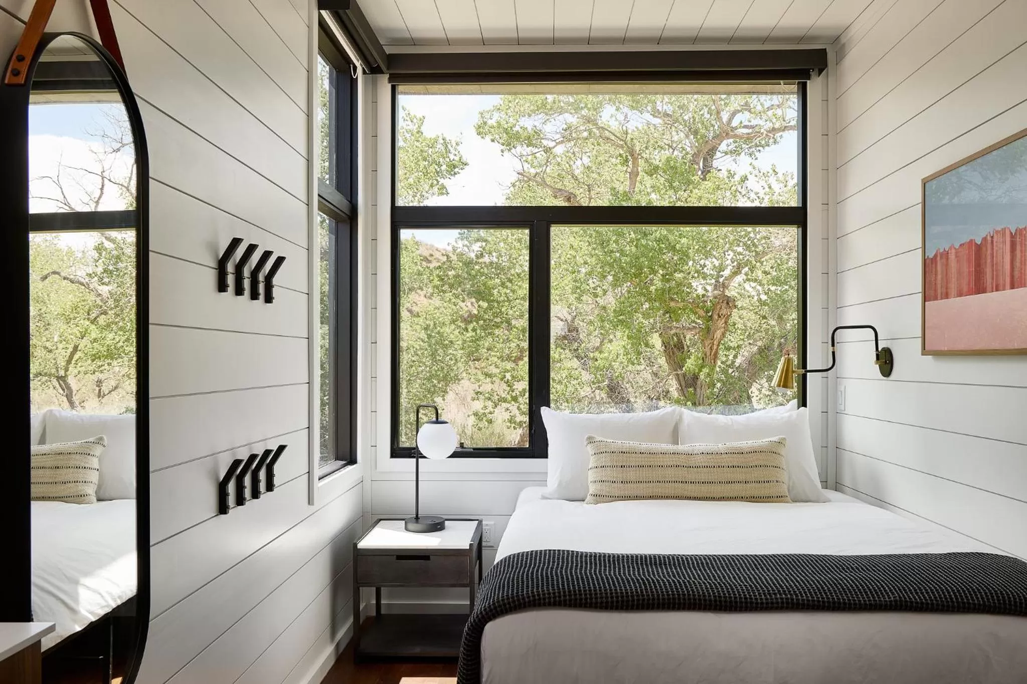 Bed in AutoCamp Zion