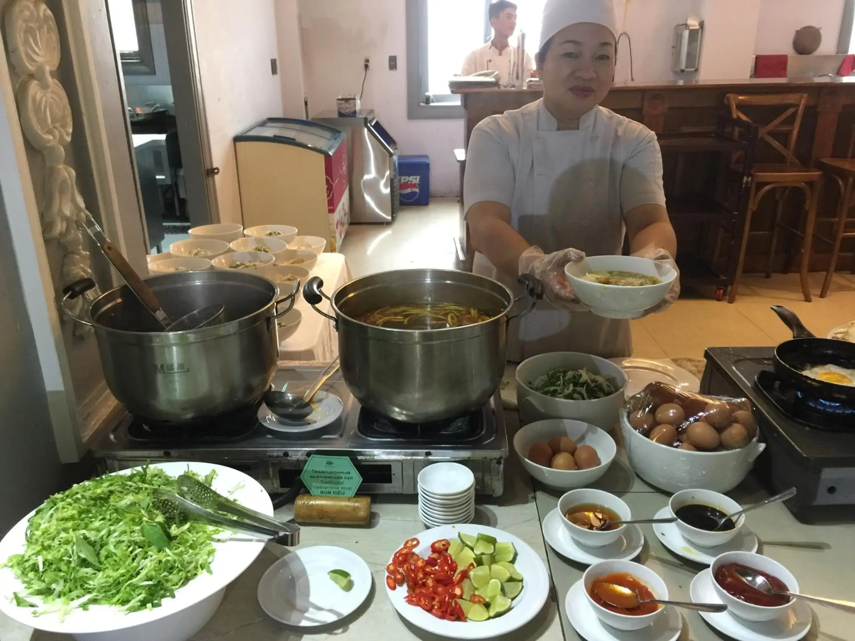 Buffet breakfast in Rembrandt Hotel Nha Trang