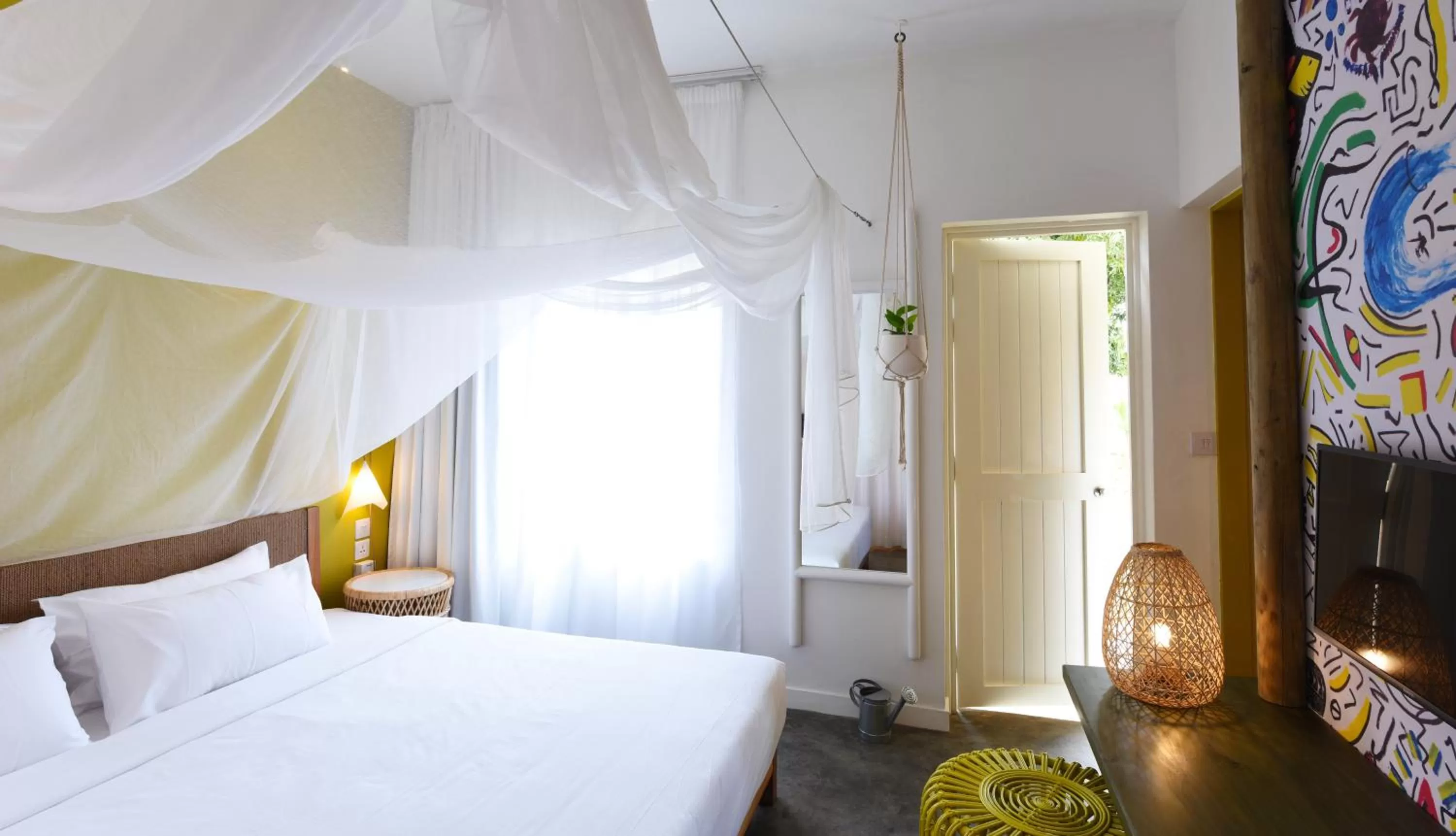 Bed in Veranda Tamarin Hotel & Spa