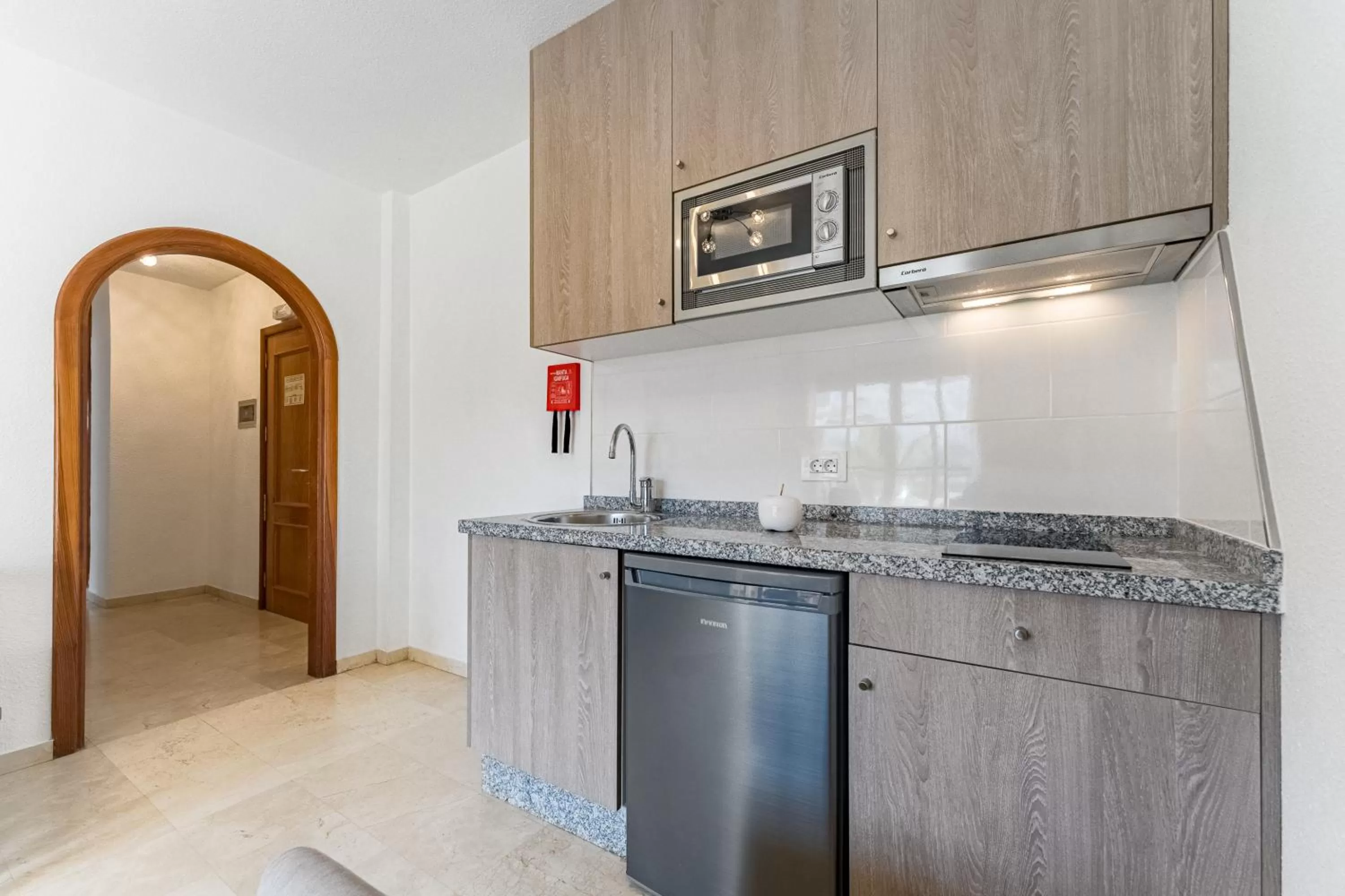 Kitchen or kitchenette in Klayman Olivina Aparthotel