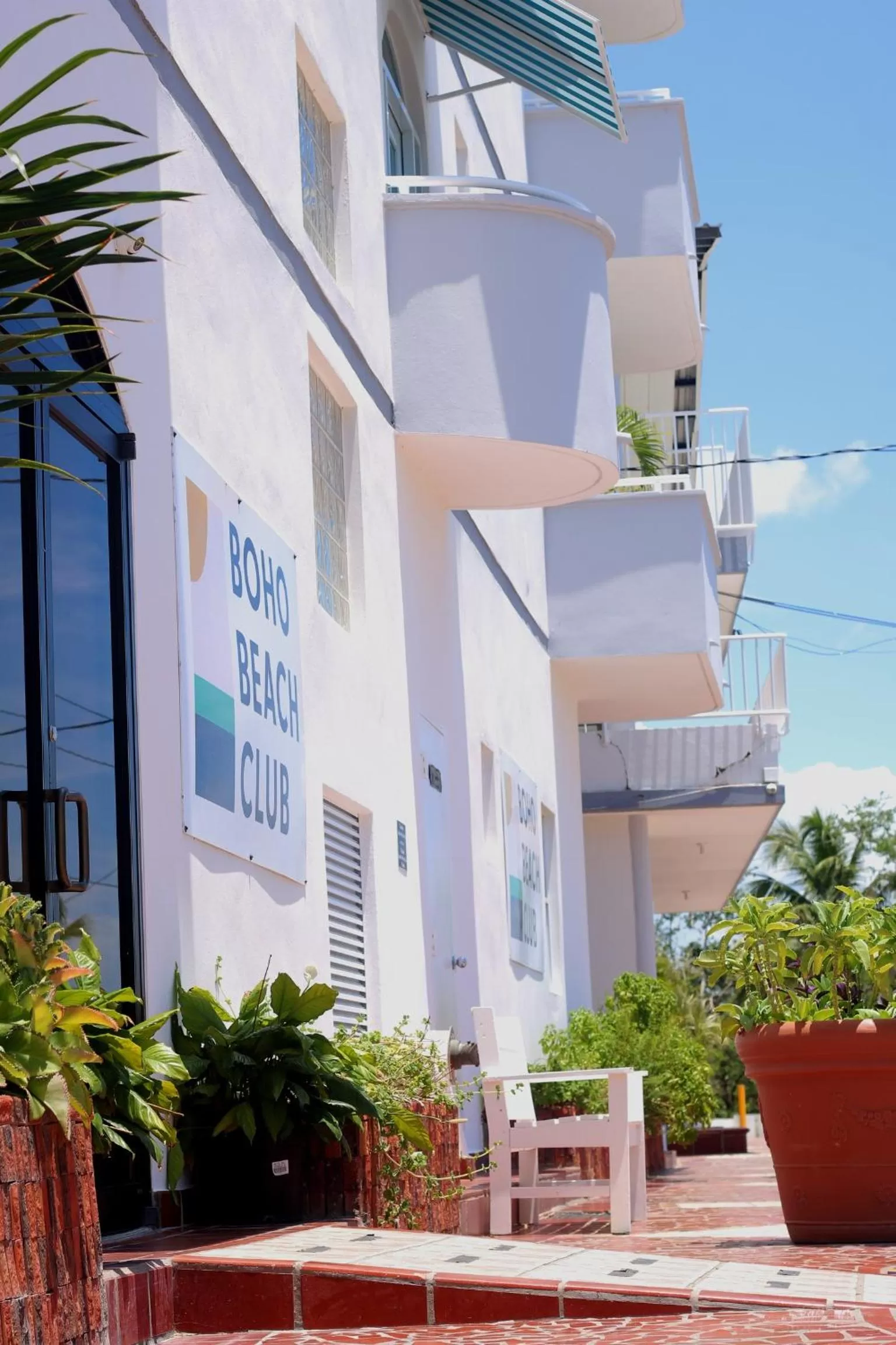 Facade/entrance in BOHO Beach Club