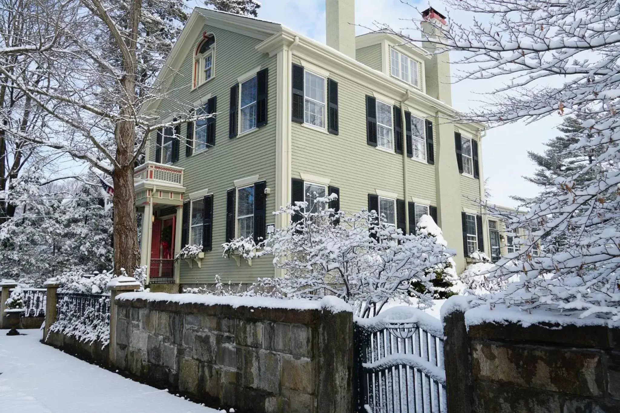 Property building, Winter in Delano Homestead Bed and Breakfast