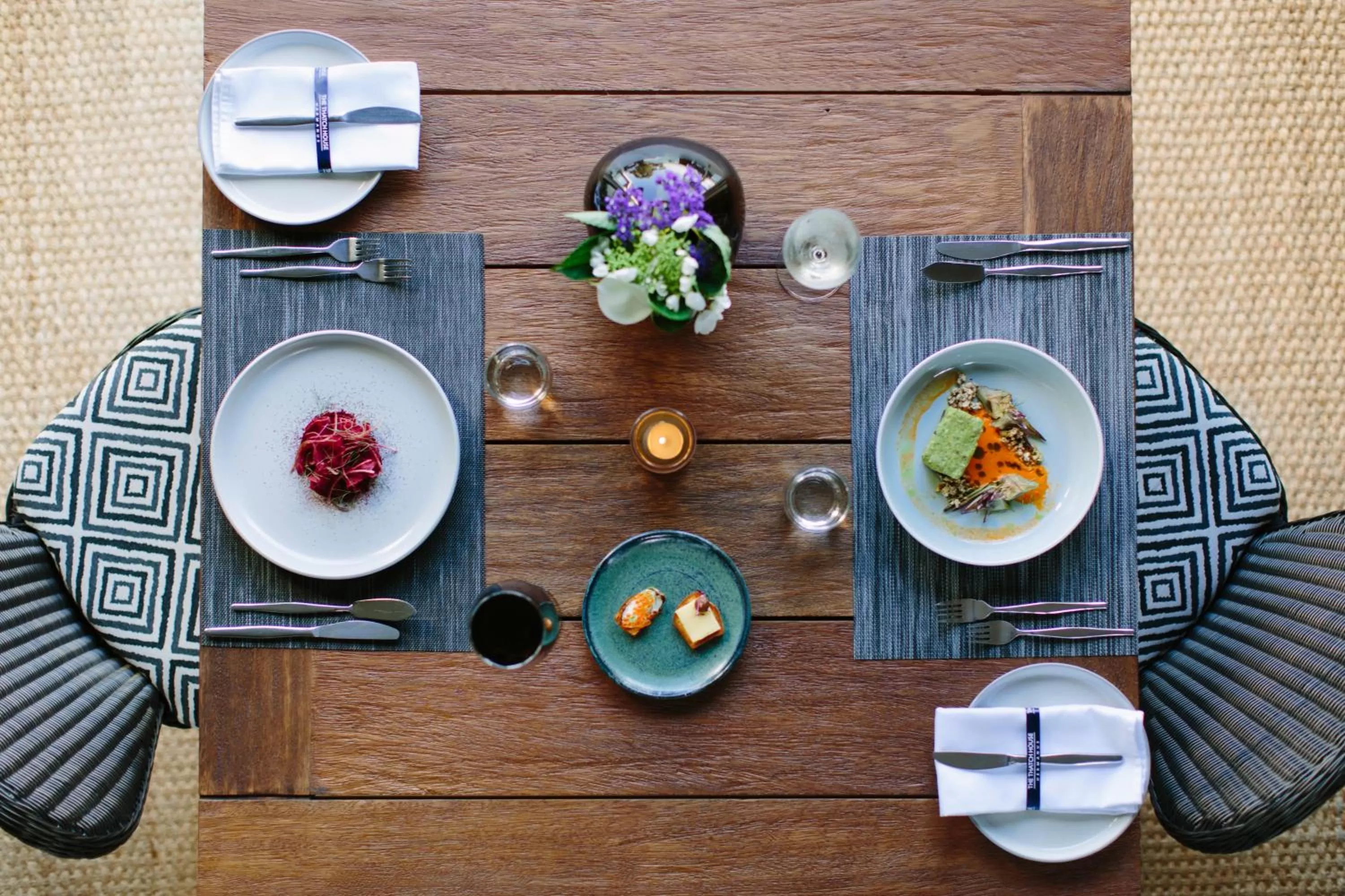 Restaurant/places to eat in The Thatch House Boutique Hotel, Hermanus