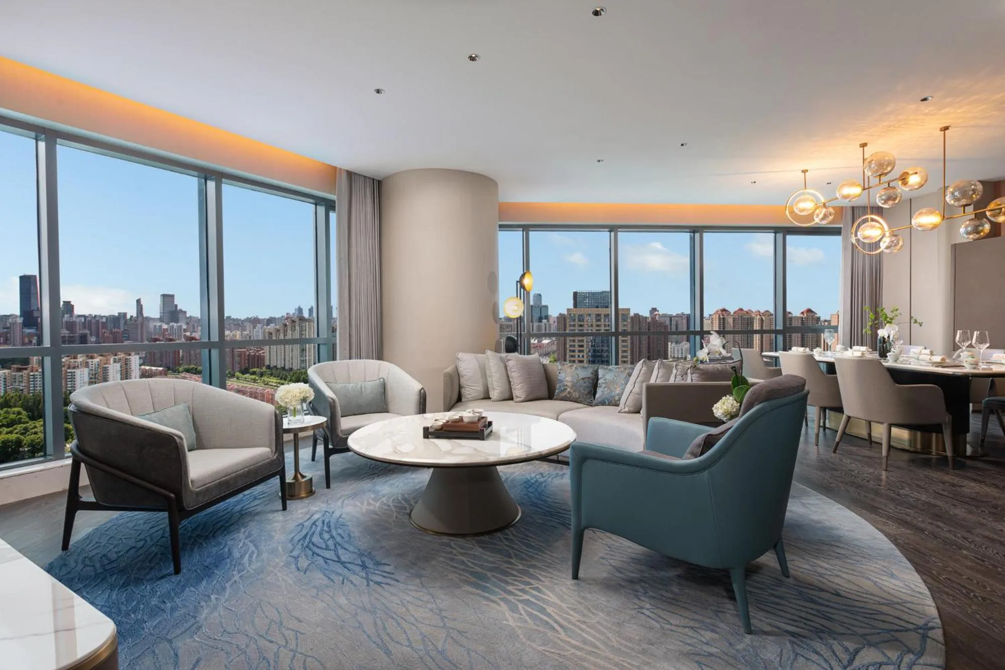 View (from property/room) in HUALUXE Shanghai Changfeng Park - Park Lake View