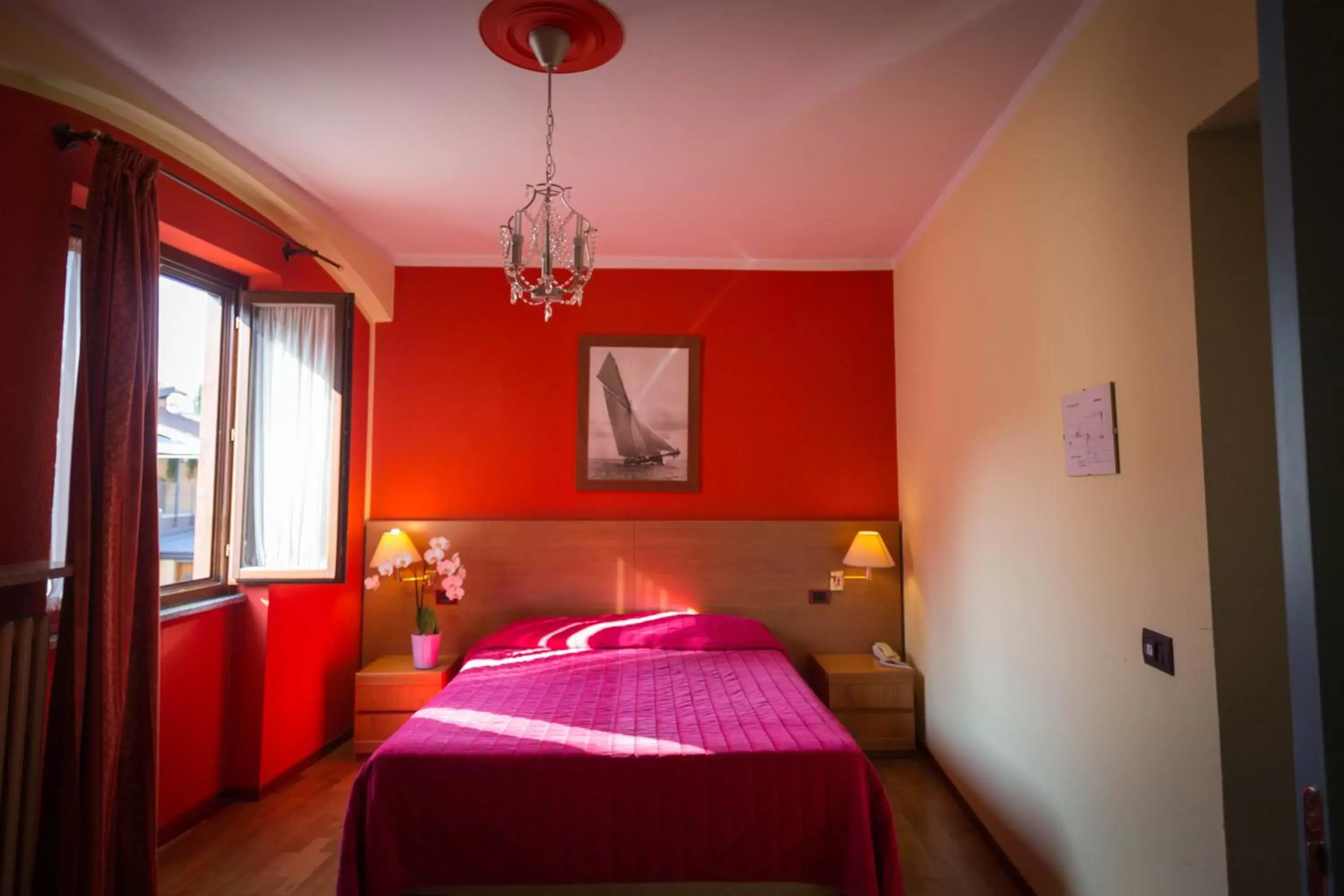Photo of the whole room, Bed in Hotel Ristorante La Perla