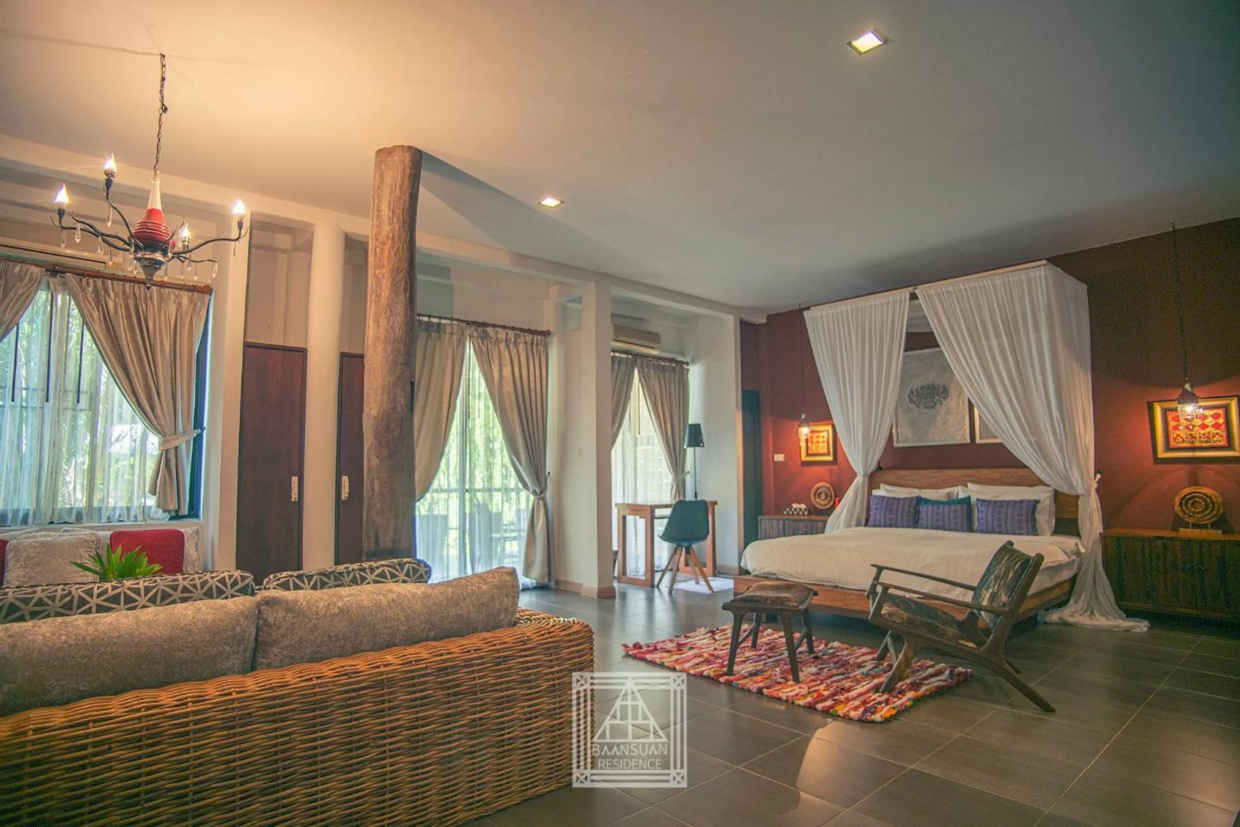 Photo of the whole room in Baan Suan Residence เฮือนพักบ้านสวน