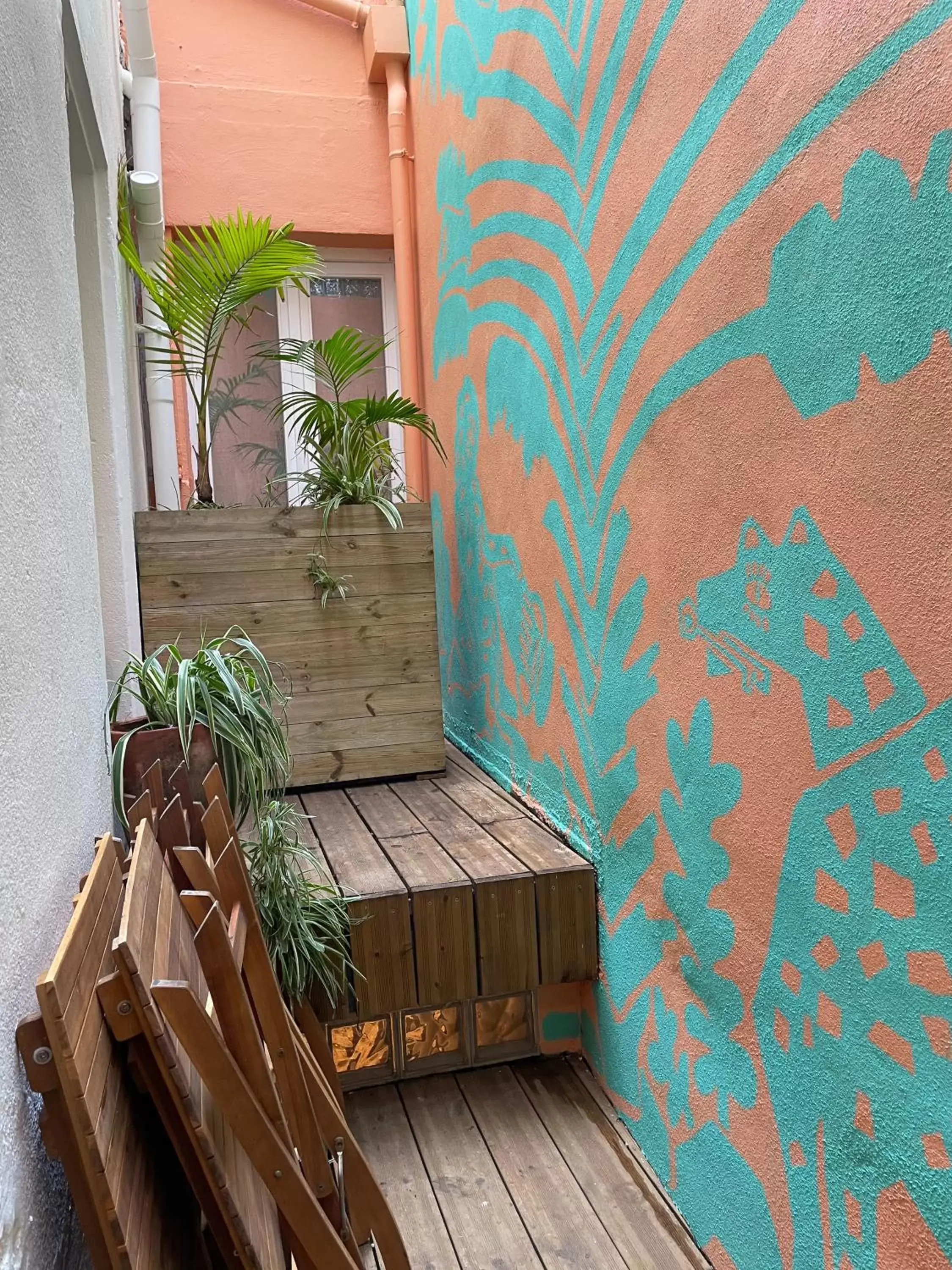 Patio in Hôtel PALMITO