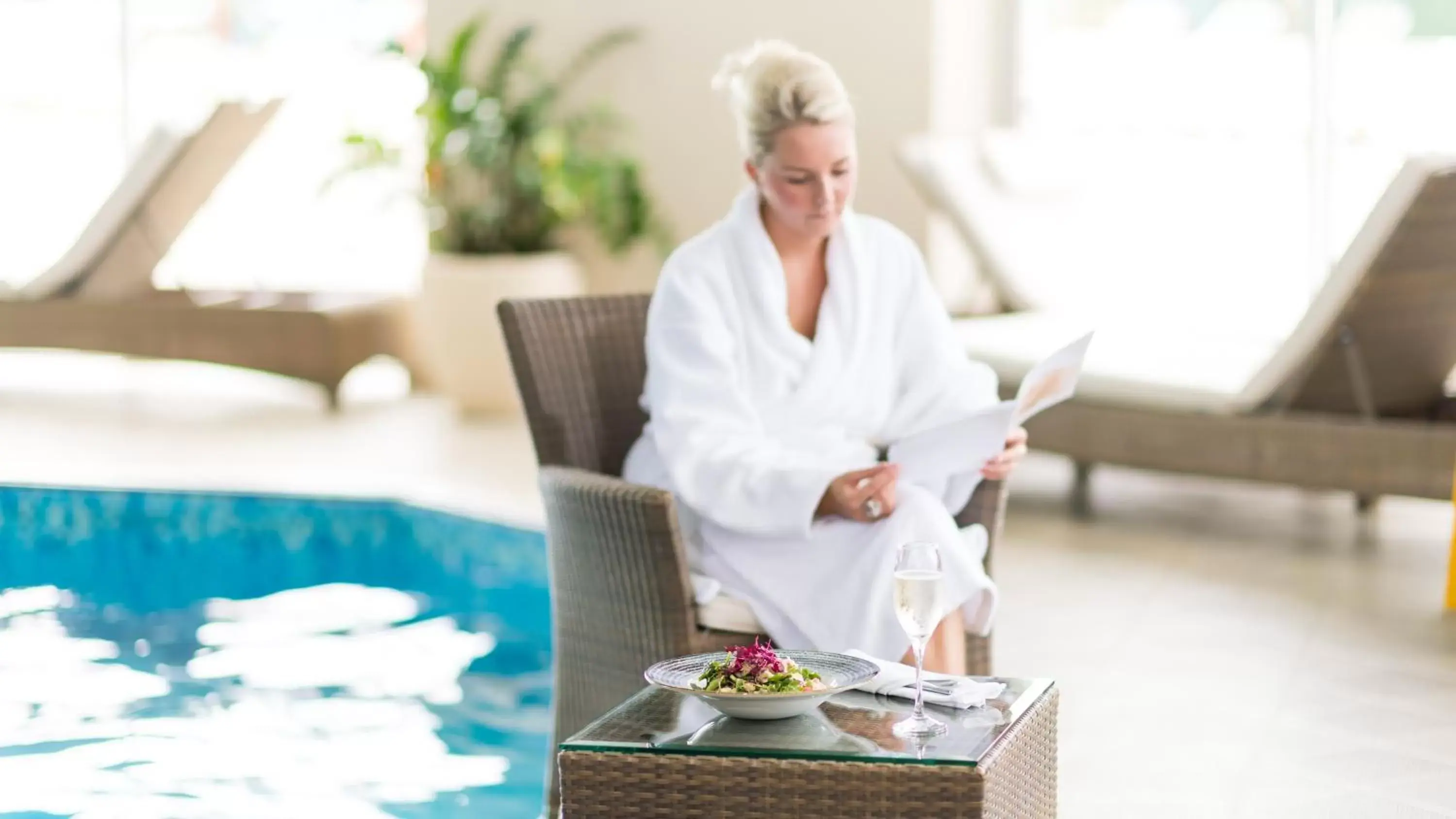 Swimming pool in The Carlyon Bay Hotel and Spa