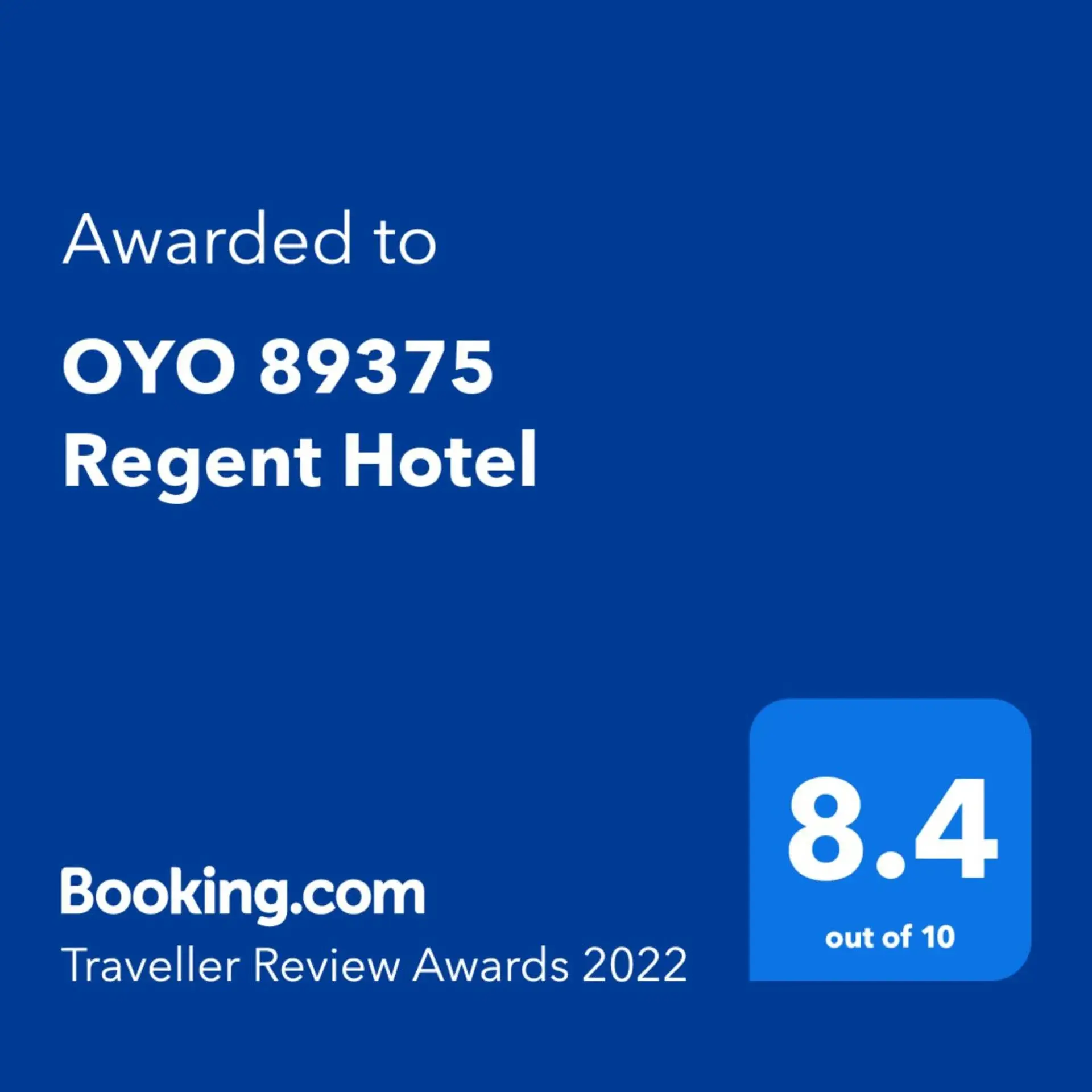 Certificate/Award, Logo/Certificate/Sign/Award in OYO 89375 Regent Hotel