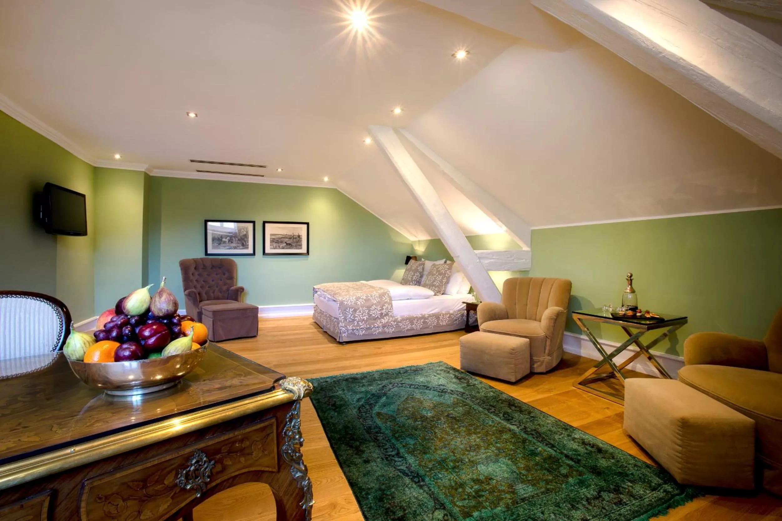 Seating area in Schlosshotel Hugenpoet