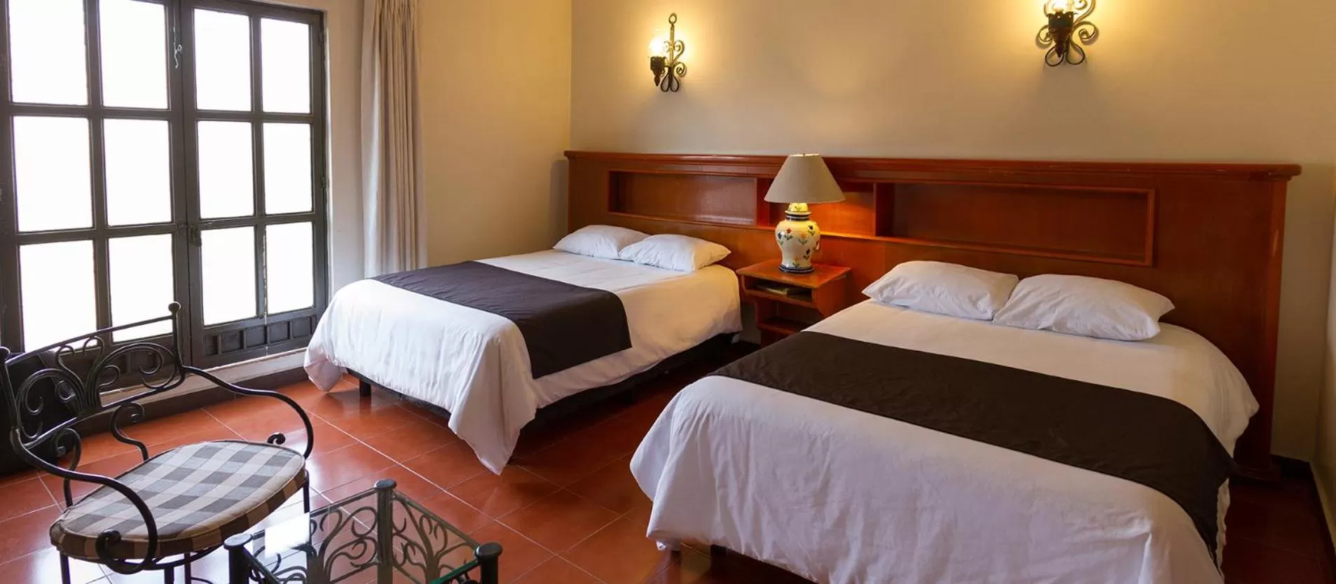 Bed in Hotel Posada Santa Bertha