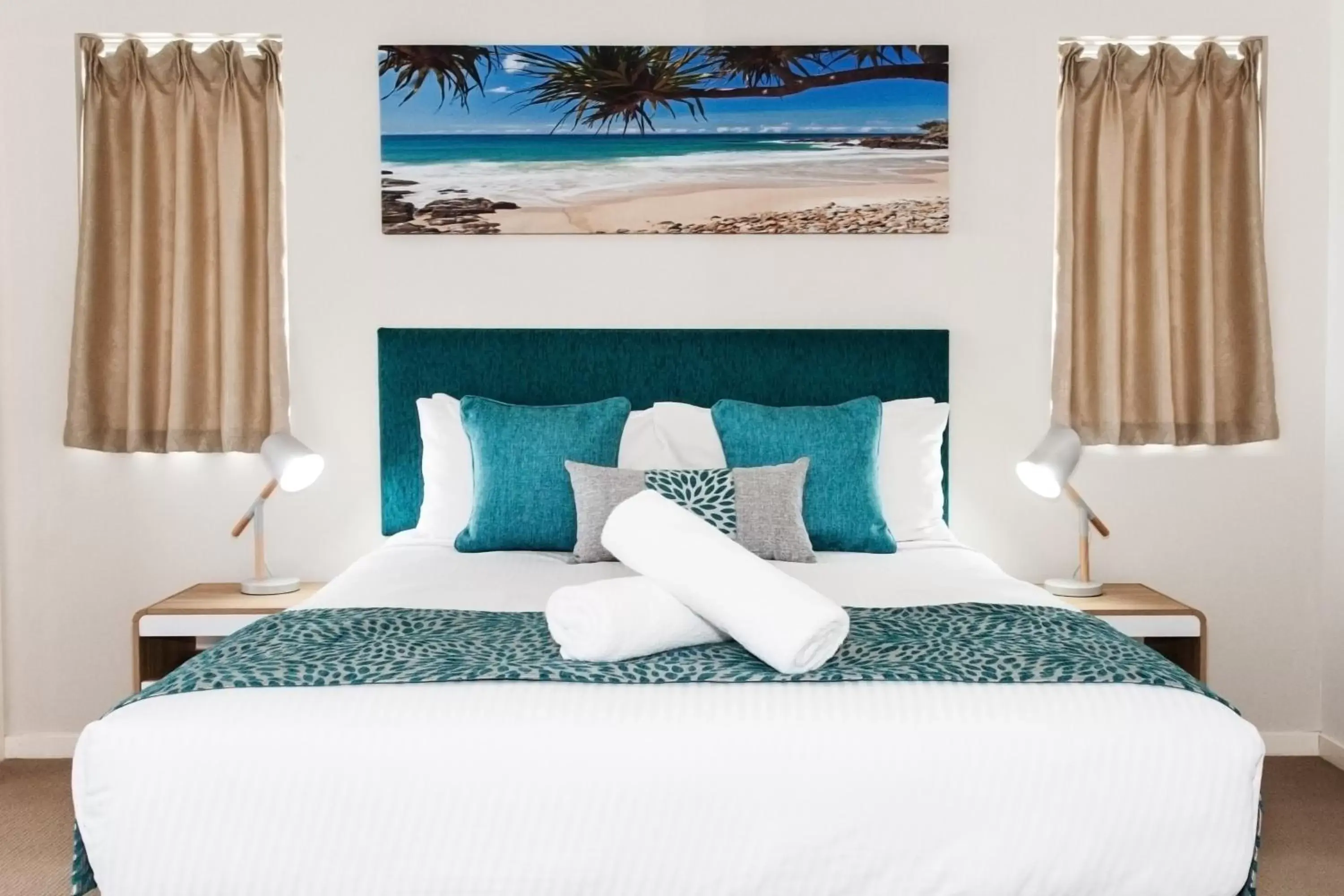 Bed in Ocean Views Resort Caloundra