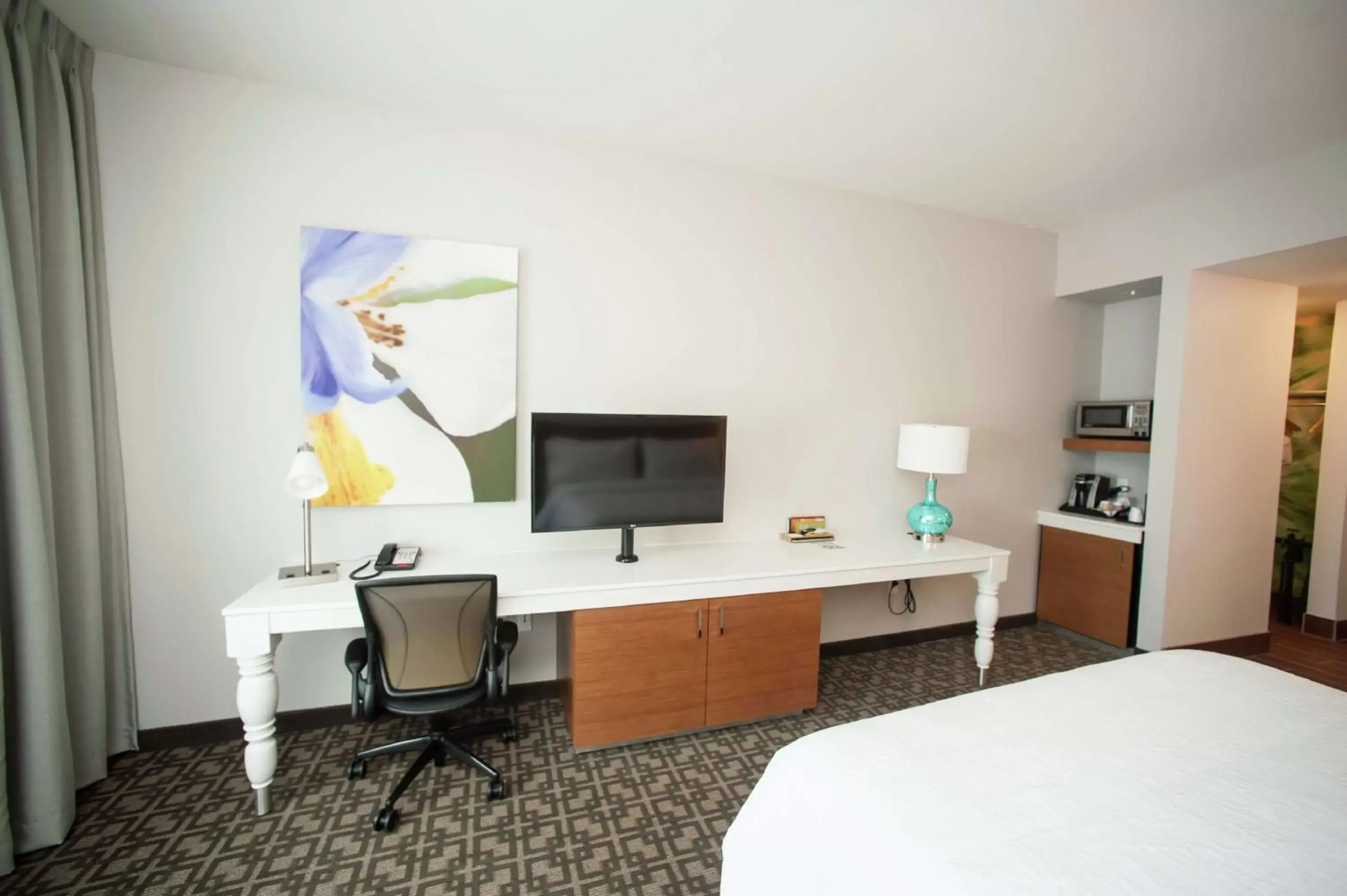 Bedroom, TV/Entertainment Center in Hilton Garden Inn San Antonio-Live Oak Conference Center