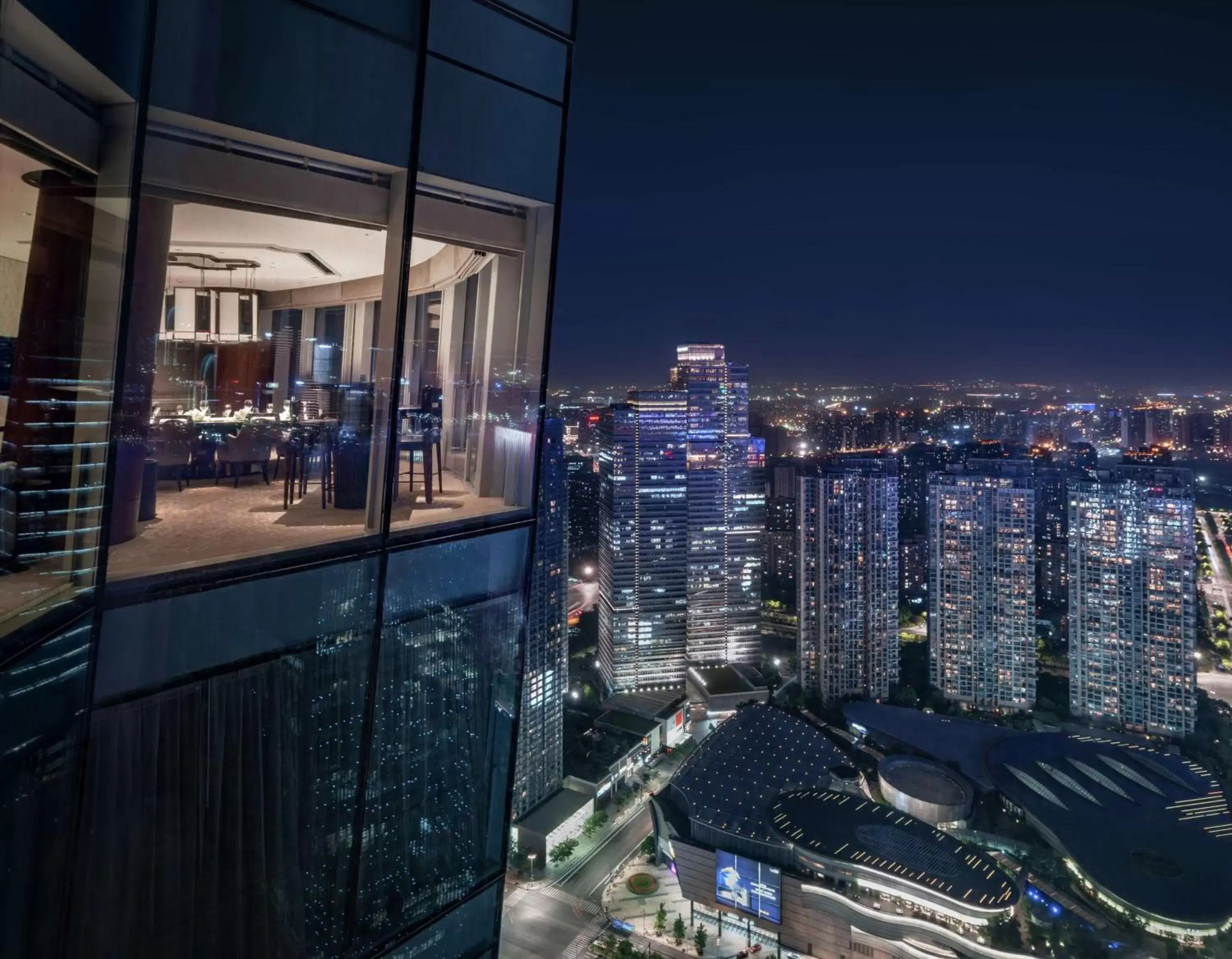 Dining area, Bird's-eye View in Conrad Hangzhou