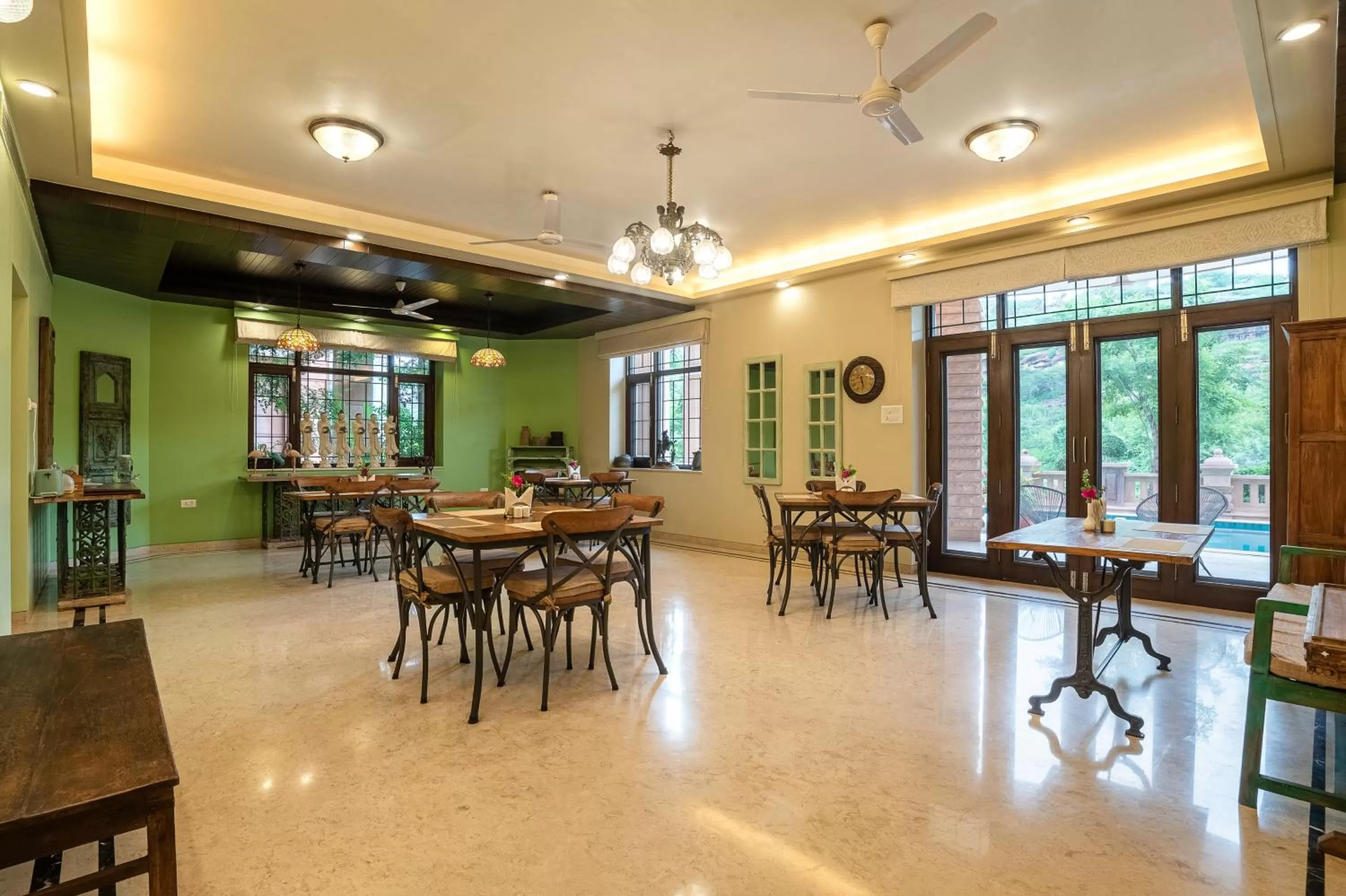 Dining area in The Almond Tree