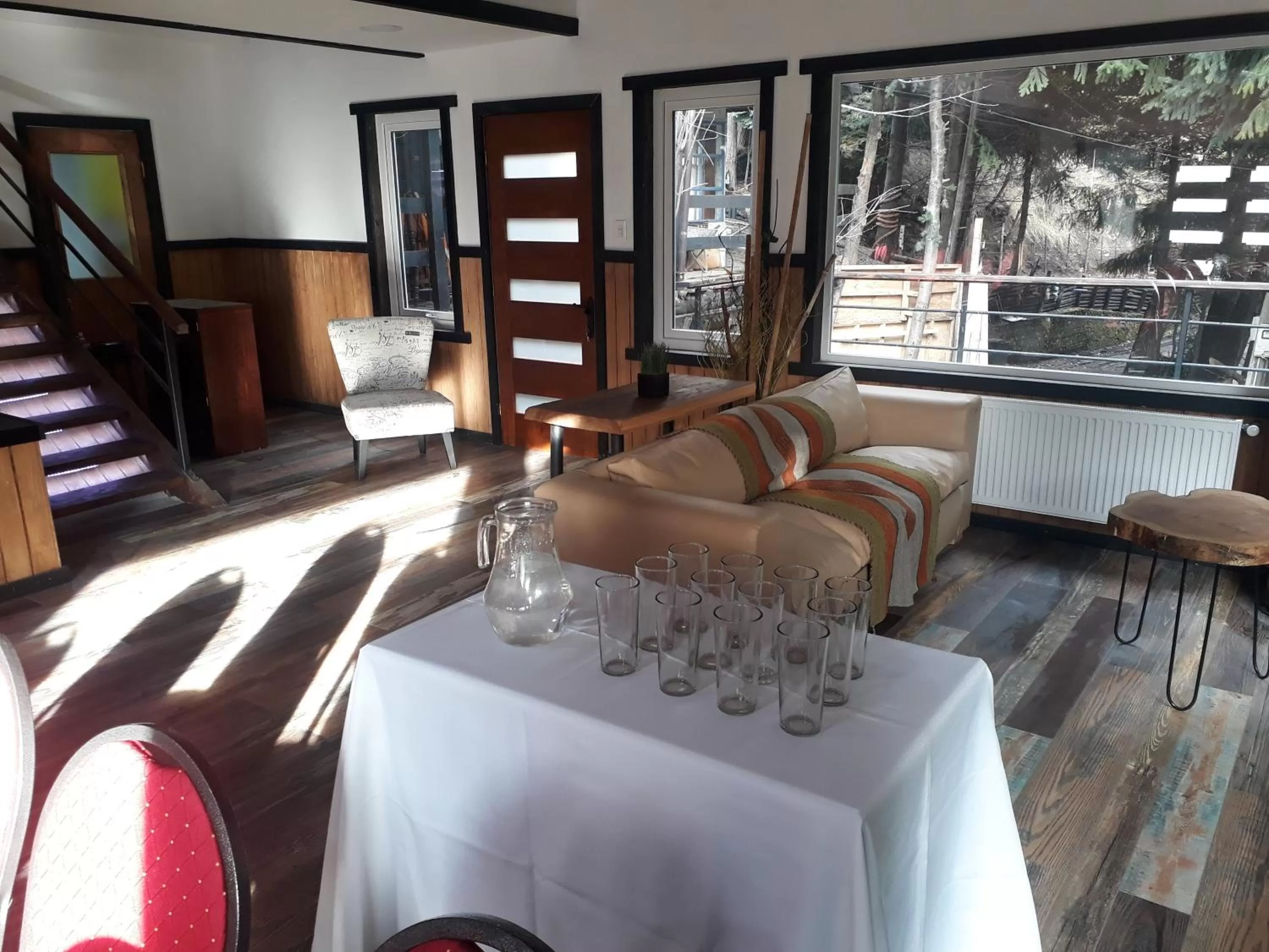 Living room in The Patagonian Lodge