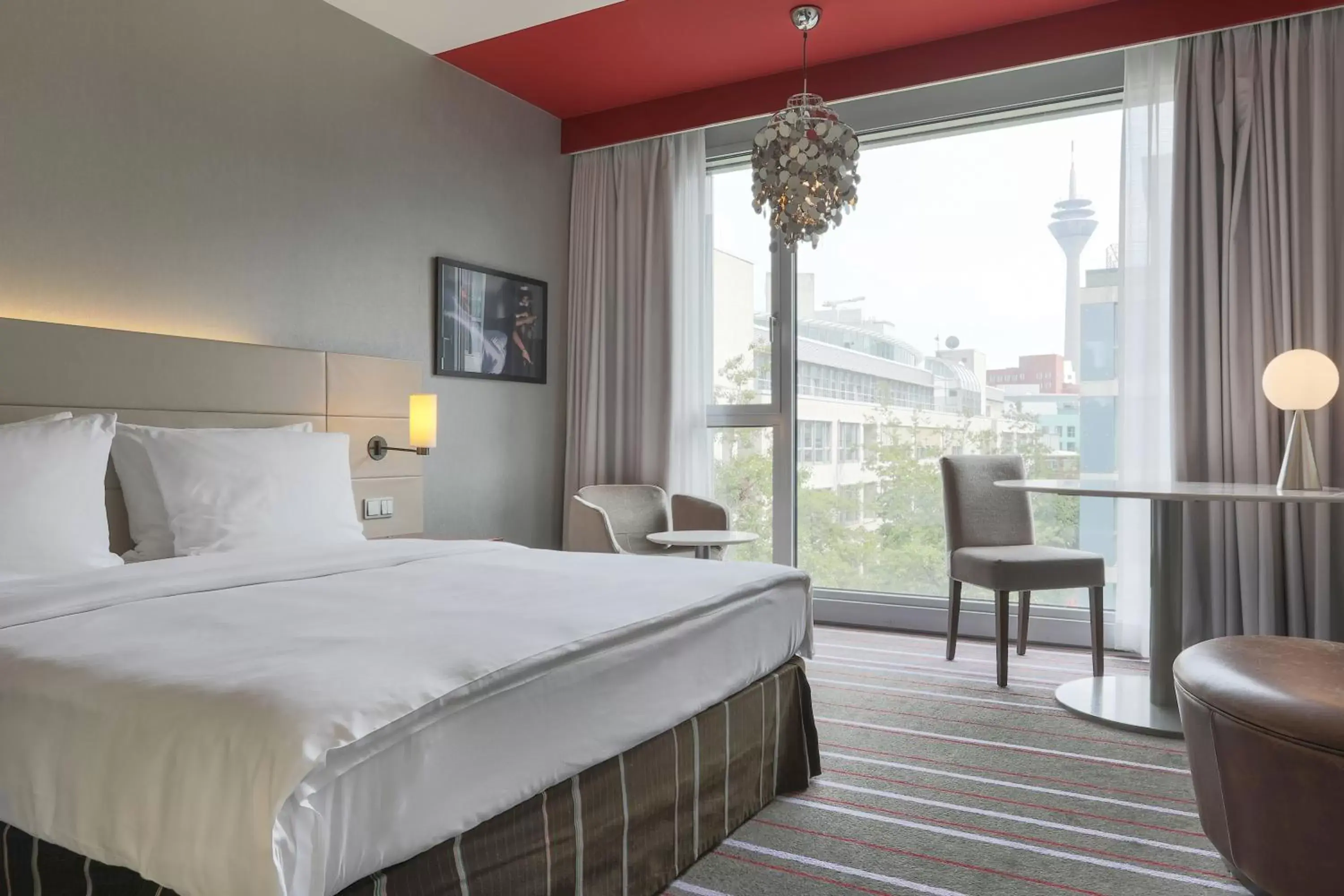 Photo of the whole room, Bed in Radisson Blu Media Harbour Hotel, Düsseldorf