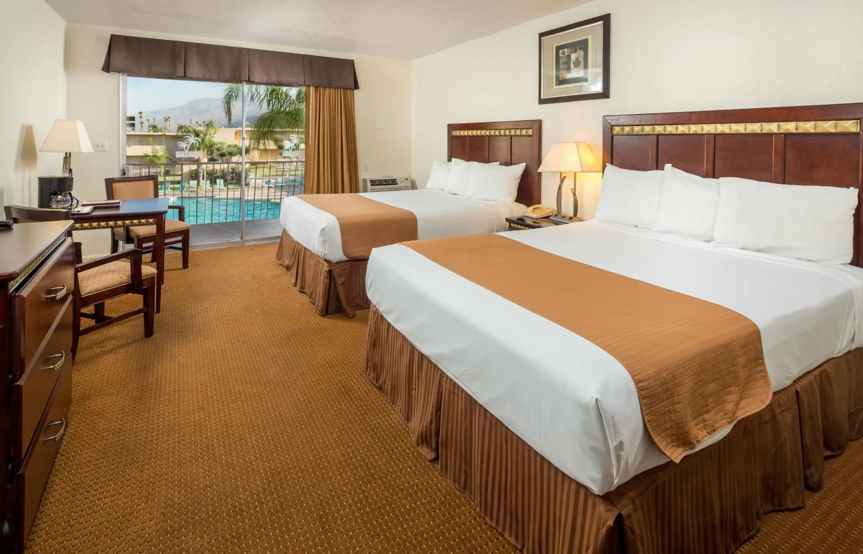 Bedroom, Bed in Days Inn by Wyndham Palm Springs