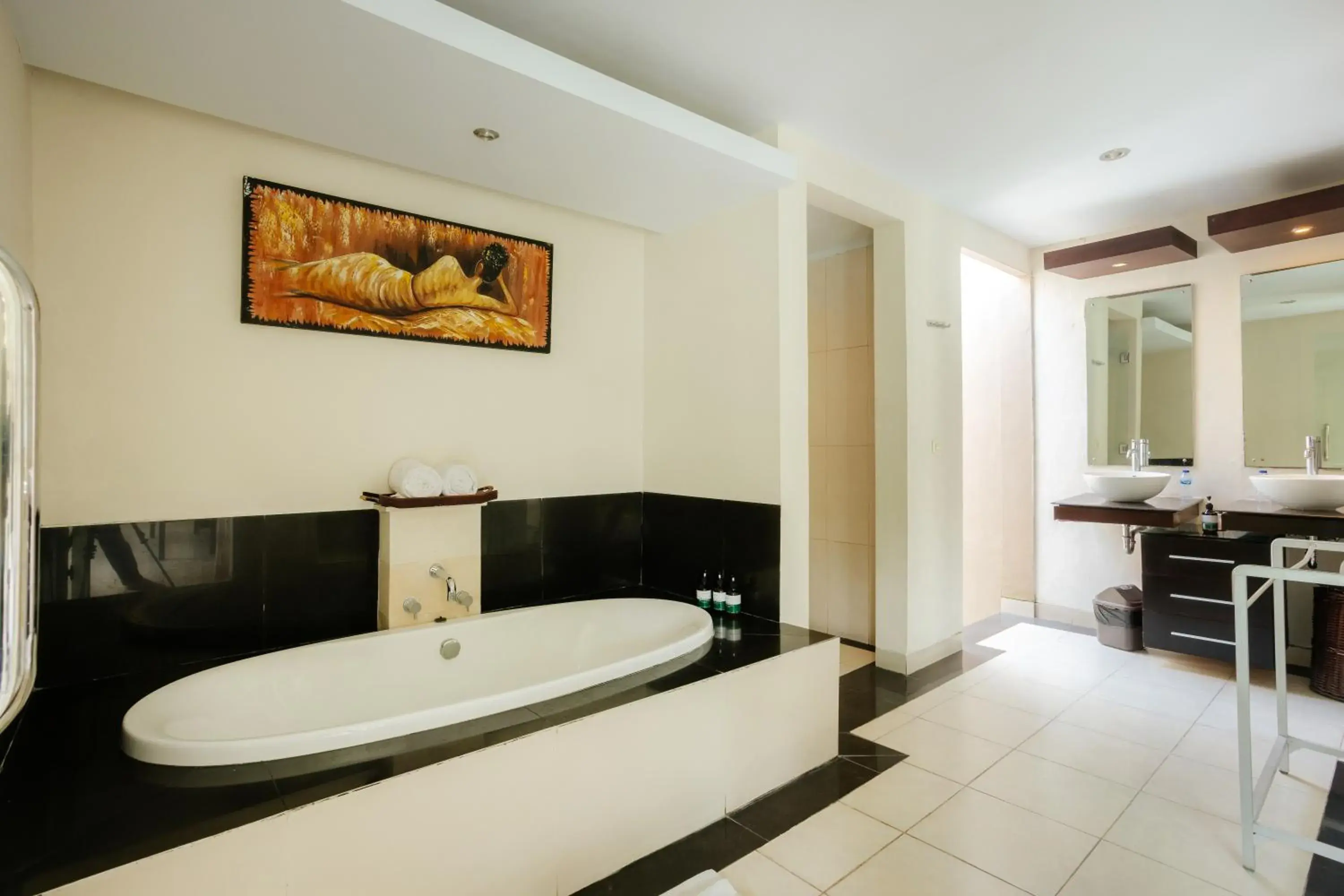 Bathroom in The Bidadari Villas and Spa