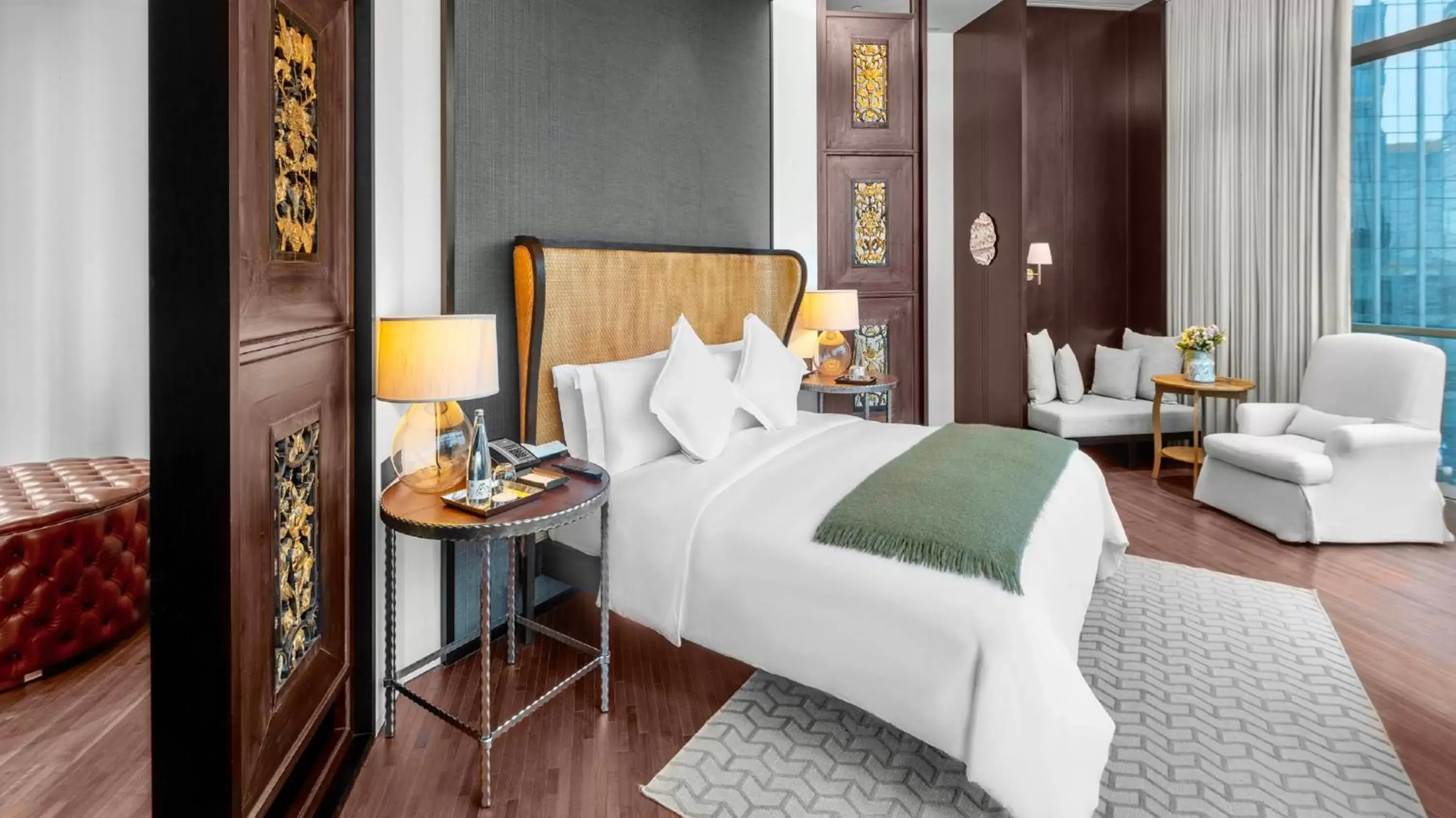 Bedroom, Bed in Mandarin Oriental Guangzhou- Free Shuttle Bus to Canton Fair Complex during Canton Fair period