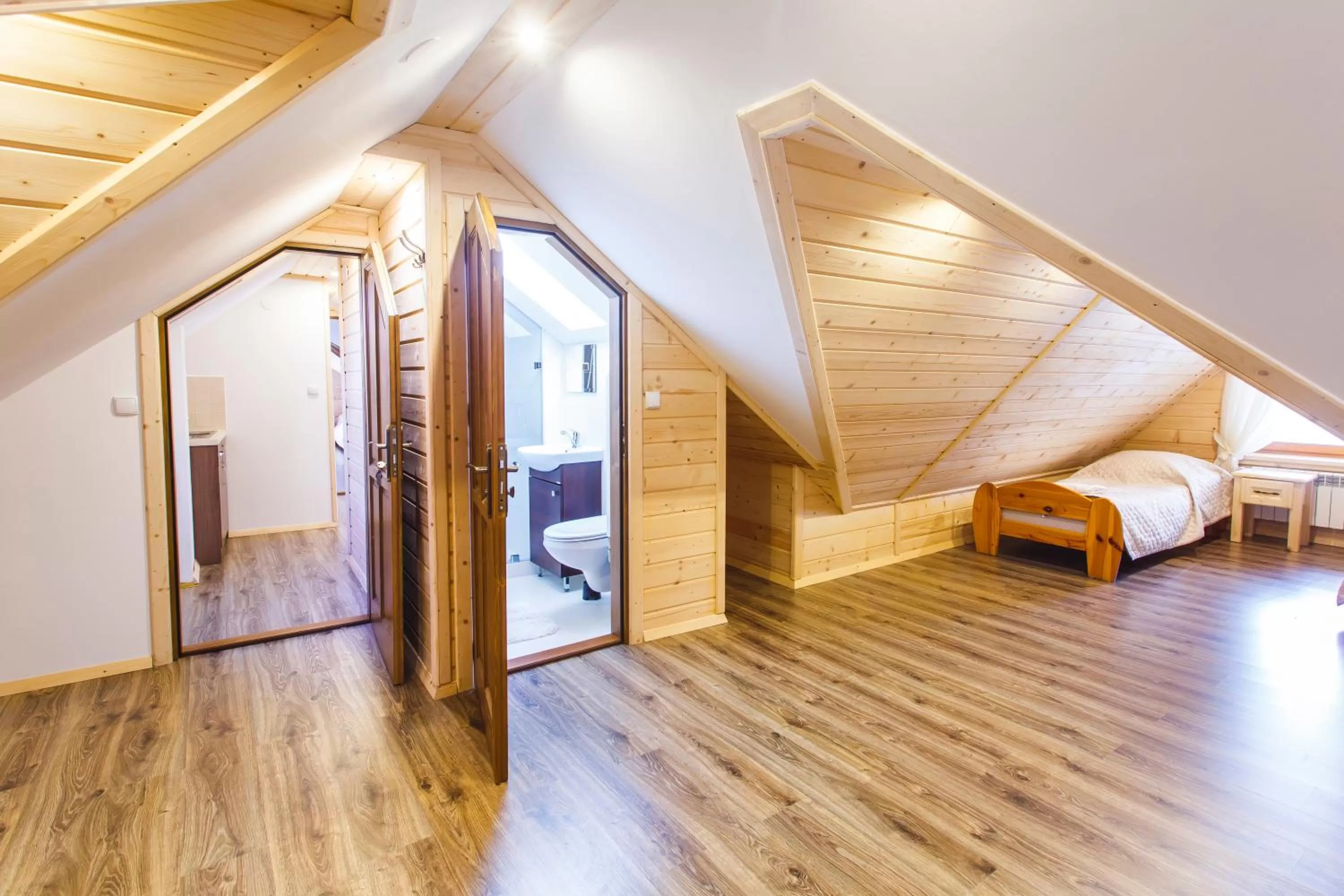 Photo of the whole room, Bed in Chata u Bronka