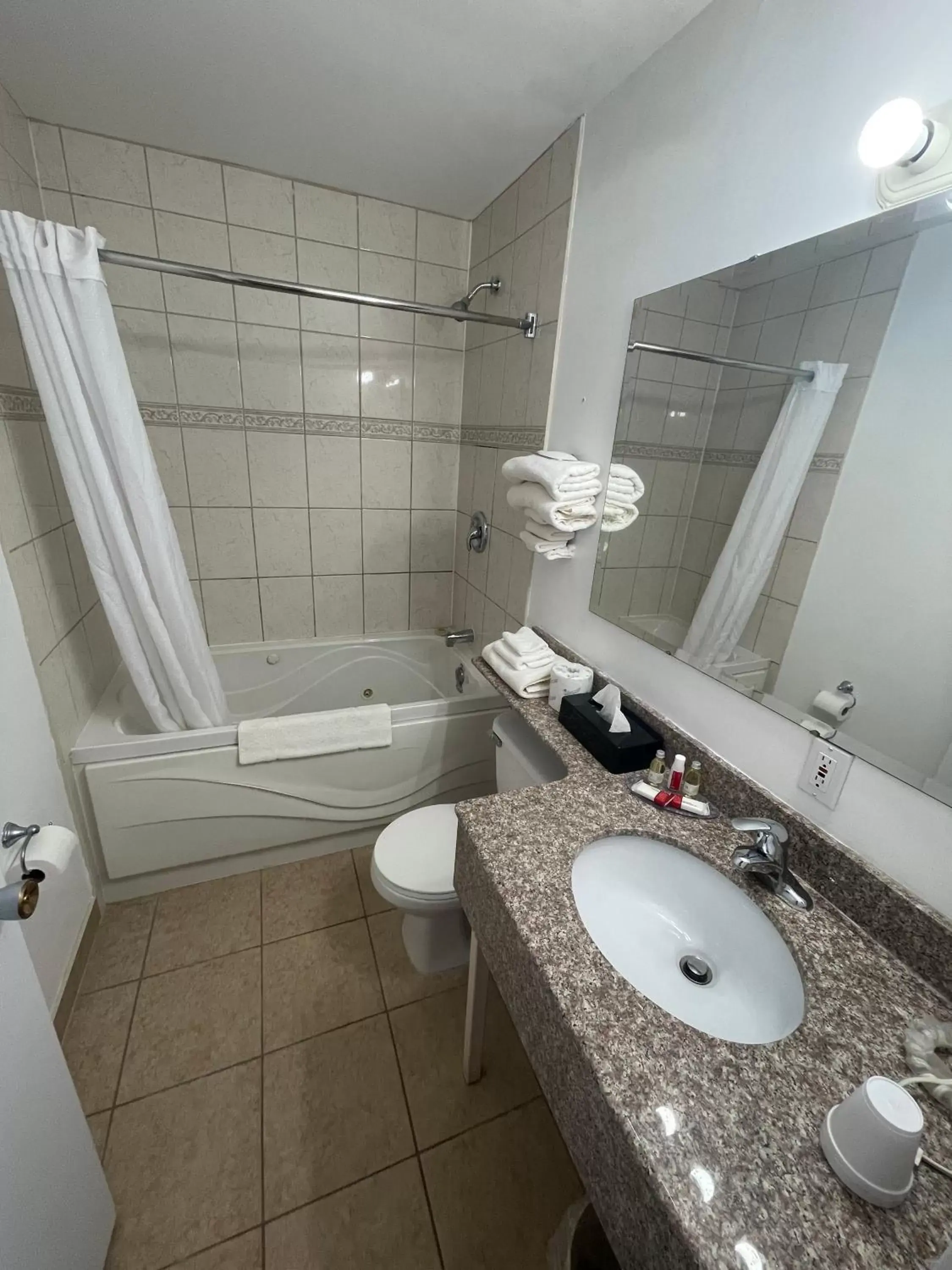 Bathroom in Super 8 by Wyndham Pembroke