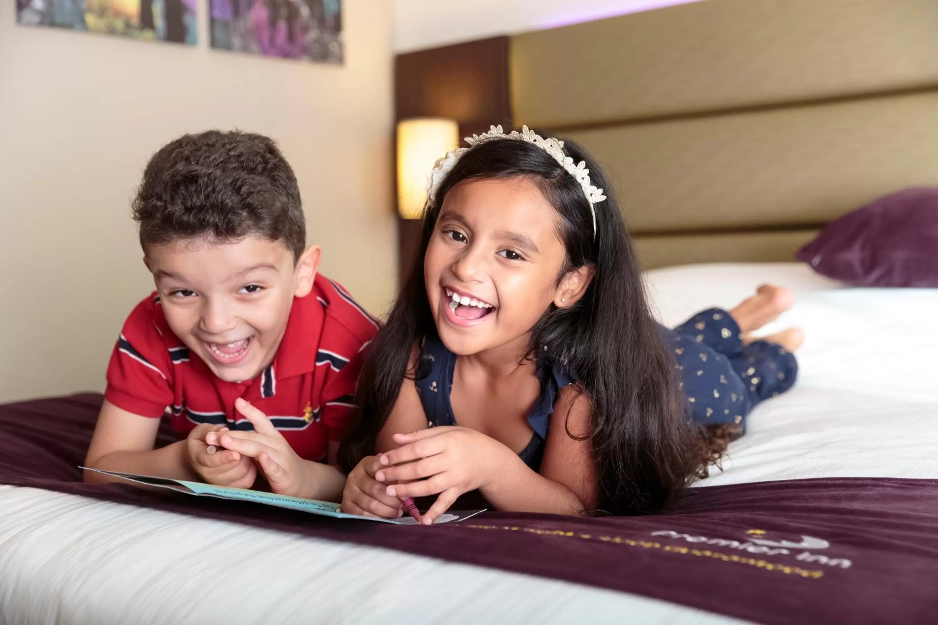 young children, Bed in Premier Inn Dubai Ibn Battuta Mall