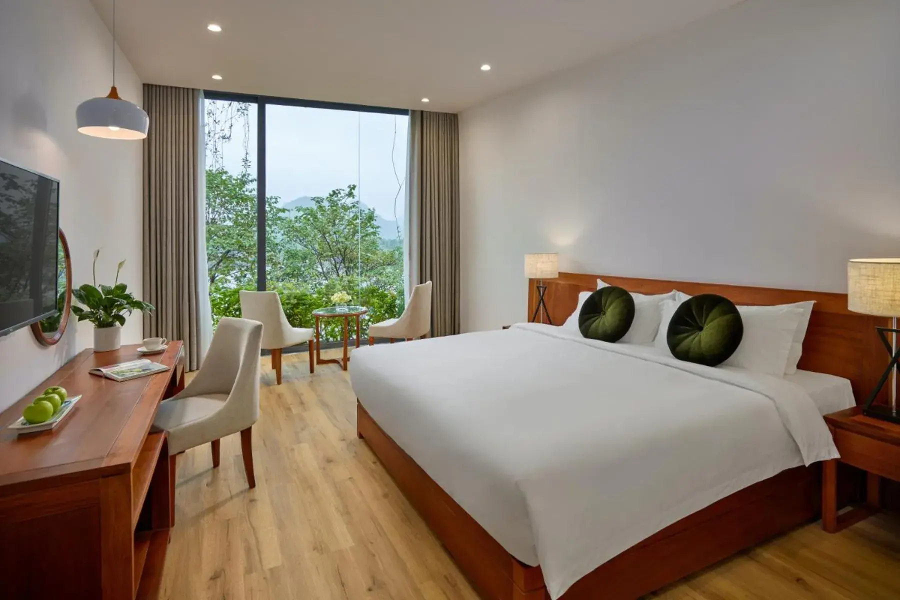 Bed in Wyndham Grand Vedana Ninh Binh Resort