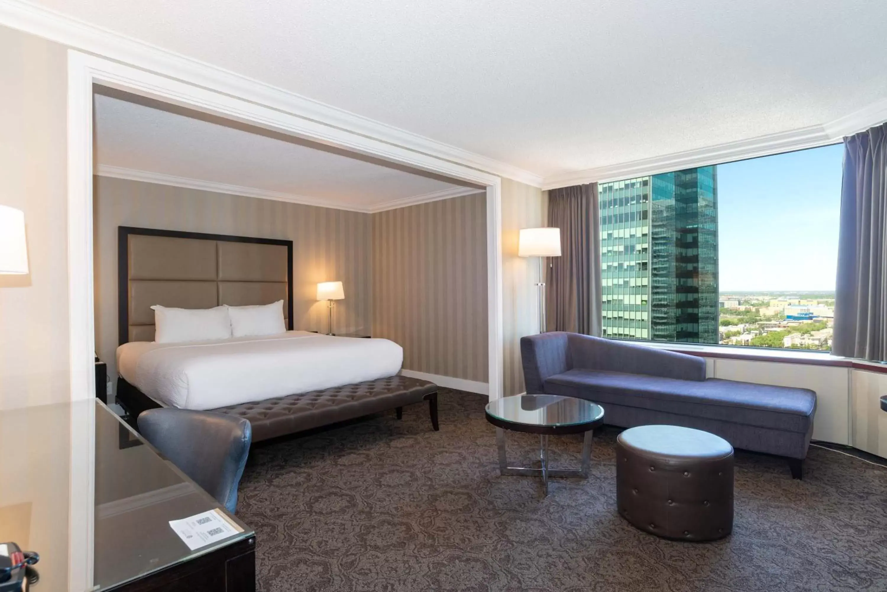 Premium Grand Room, 1 King Bed, Top Floors in Sandman Signature Edmonton Downtown Hotel