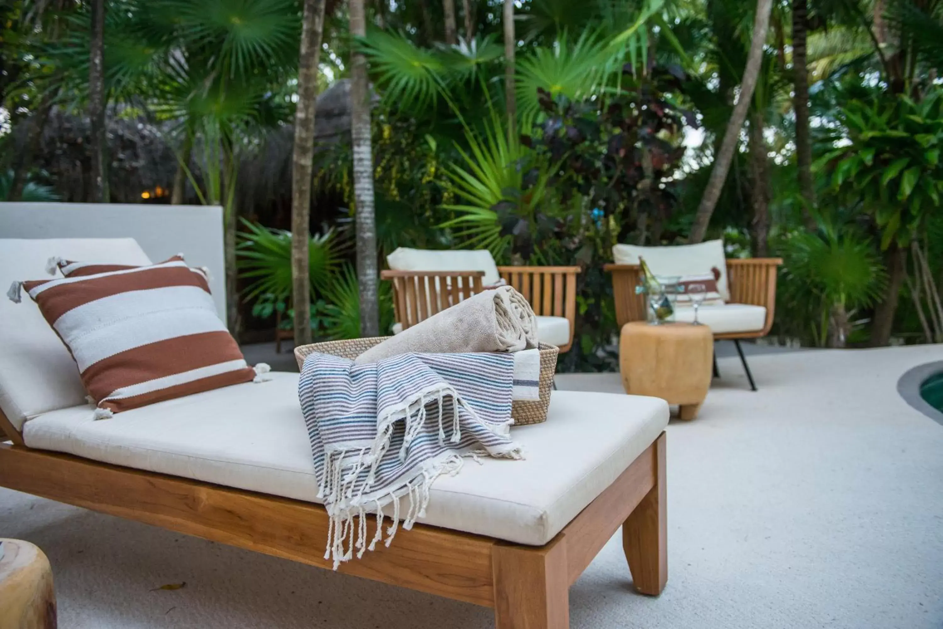 Seating area in Tulum Luxury Collection