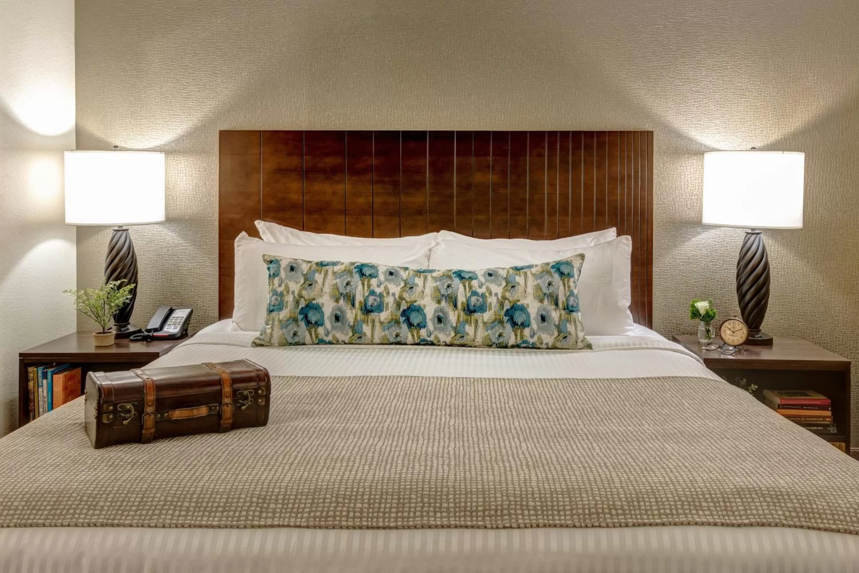 Bed in Garrison Hotel & Suites Dover-Portsmouth, an Ascend Collection Hotel