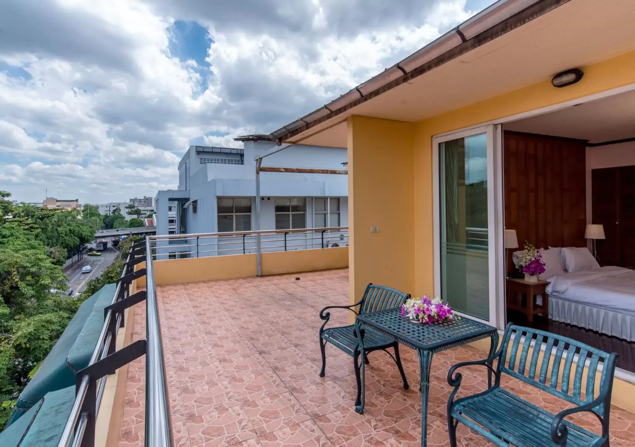 Balcony/Terrace in New Siam Riverside - SHA Certified