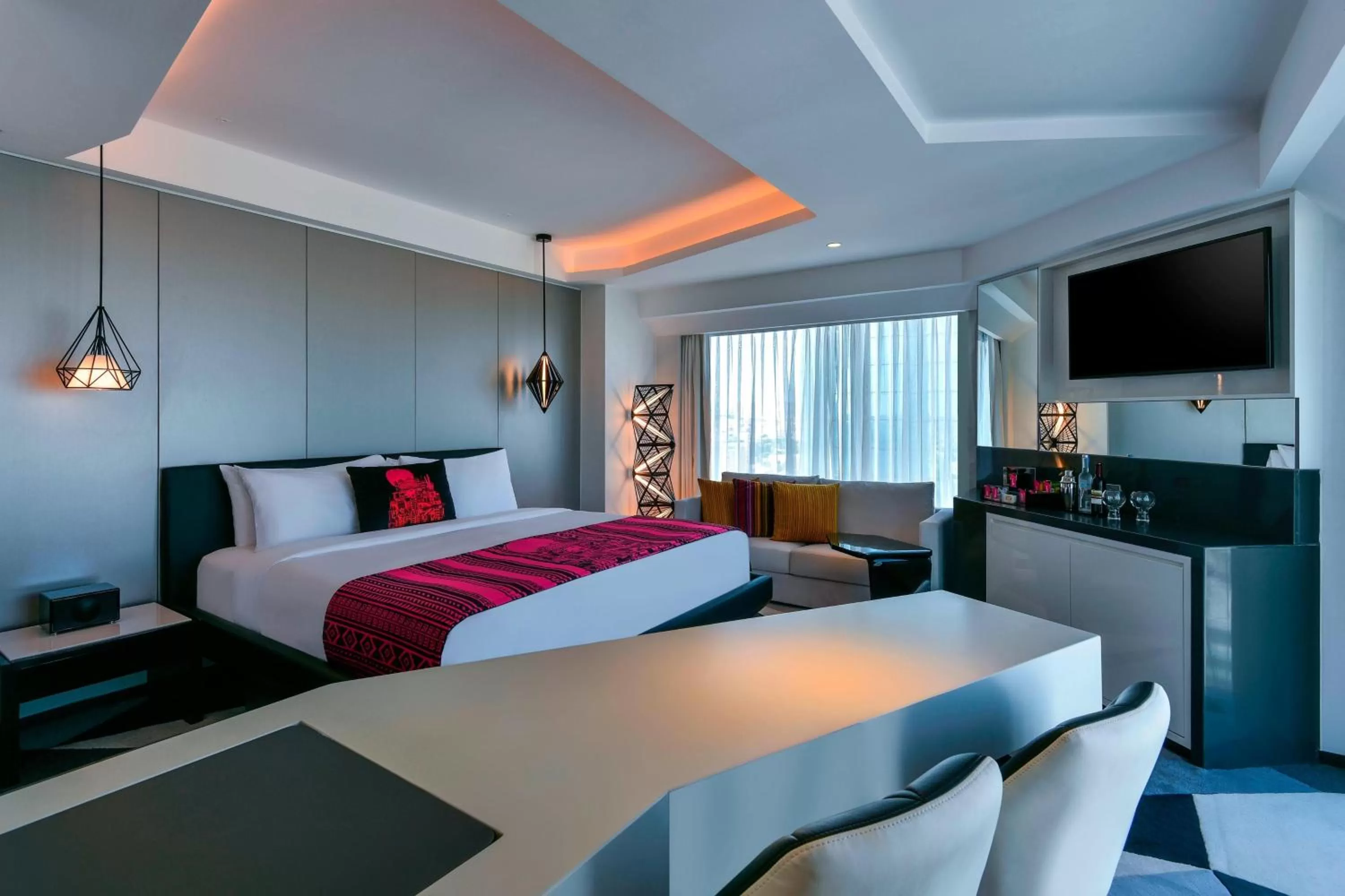 Photo of the whole room, Bed in W Amman Hotel