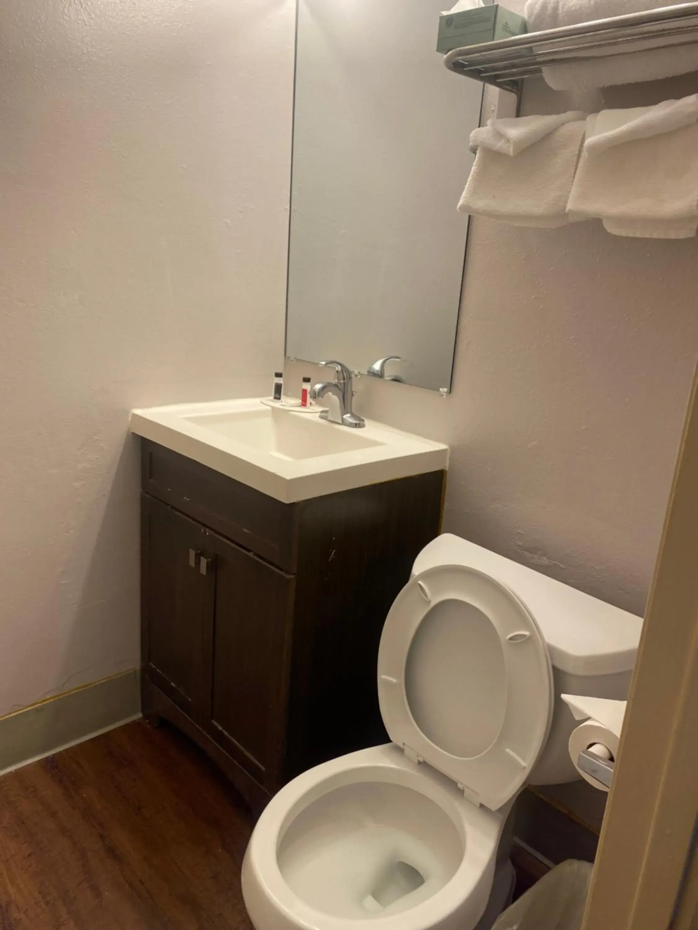 Bathroom in Travelodge by Wyndham Everett City Center