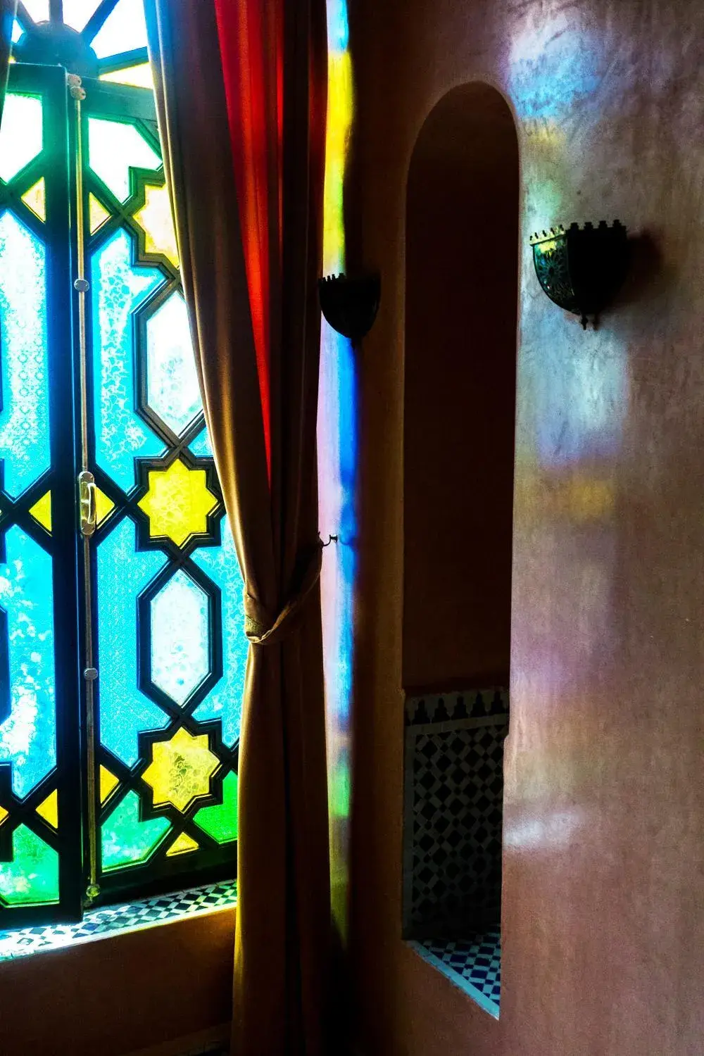 Decorative detail in Riad 58 Blu