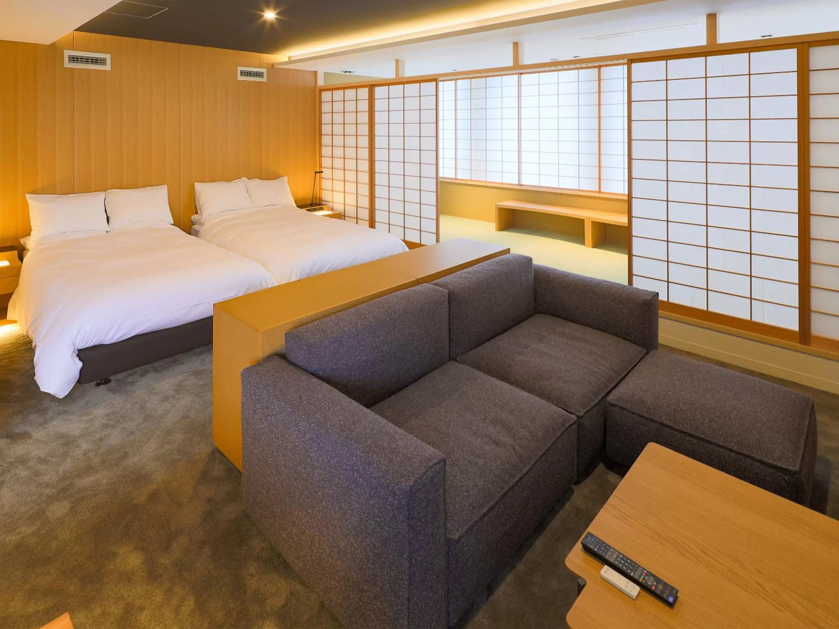 Living room, Bed in Hotel Muso Living room, Bed in Hotel Muso