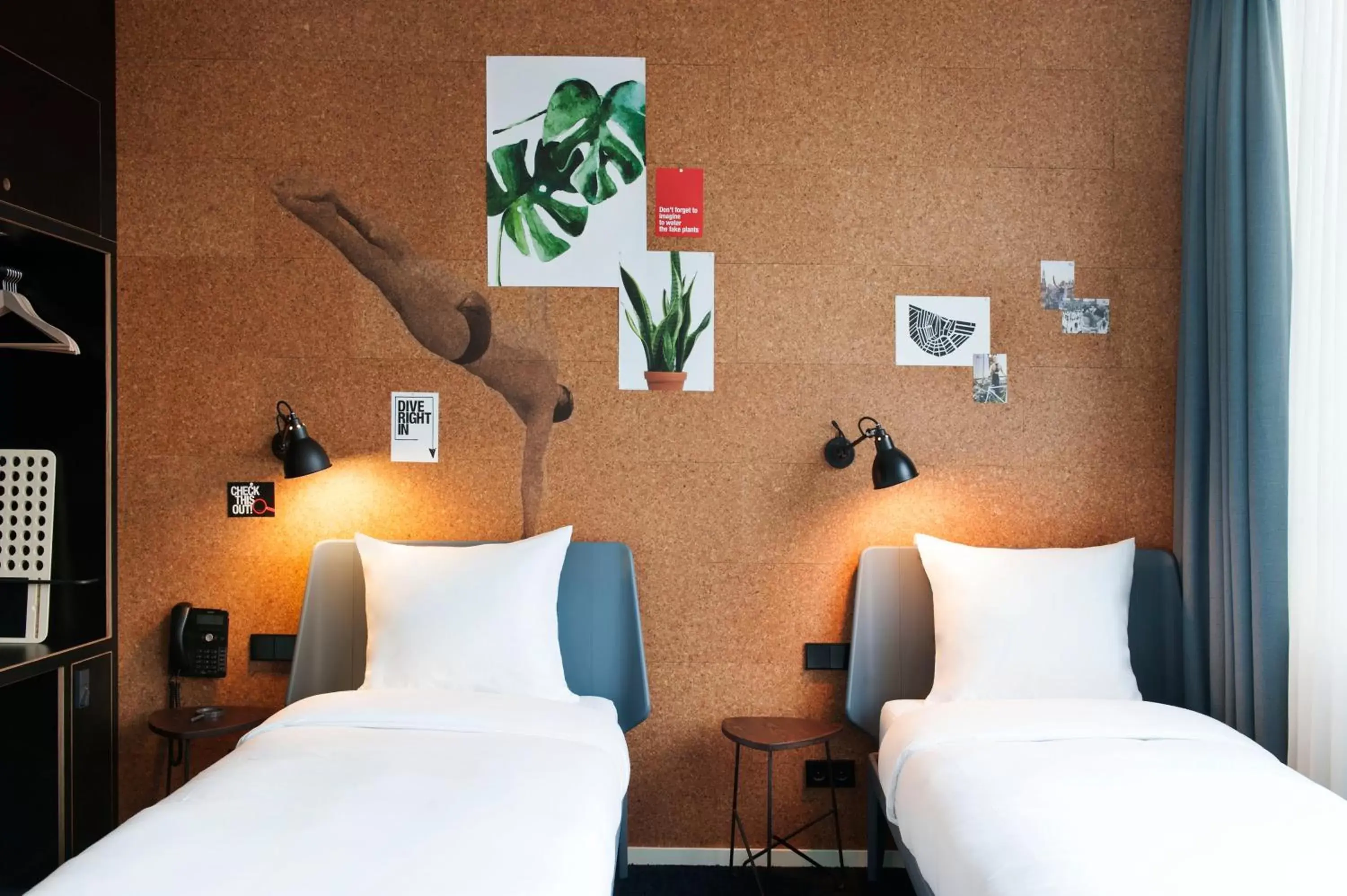 Bed in Conscious Hotel Amsterdam City - The Tire Station