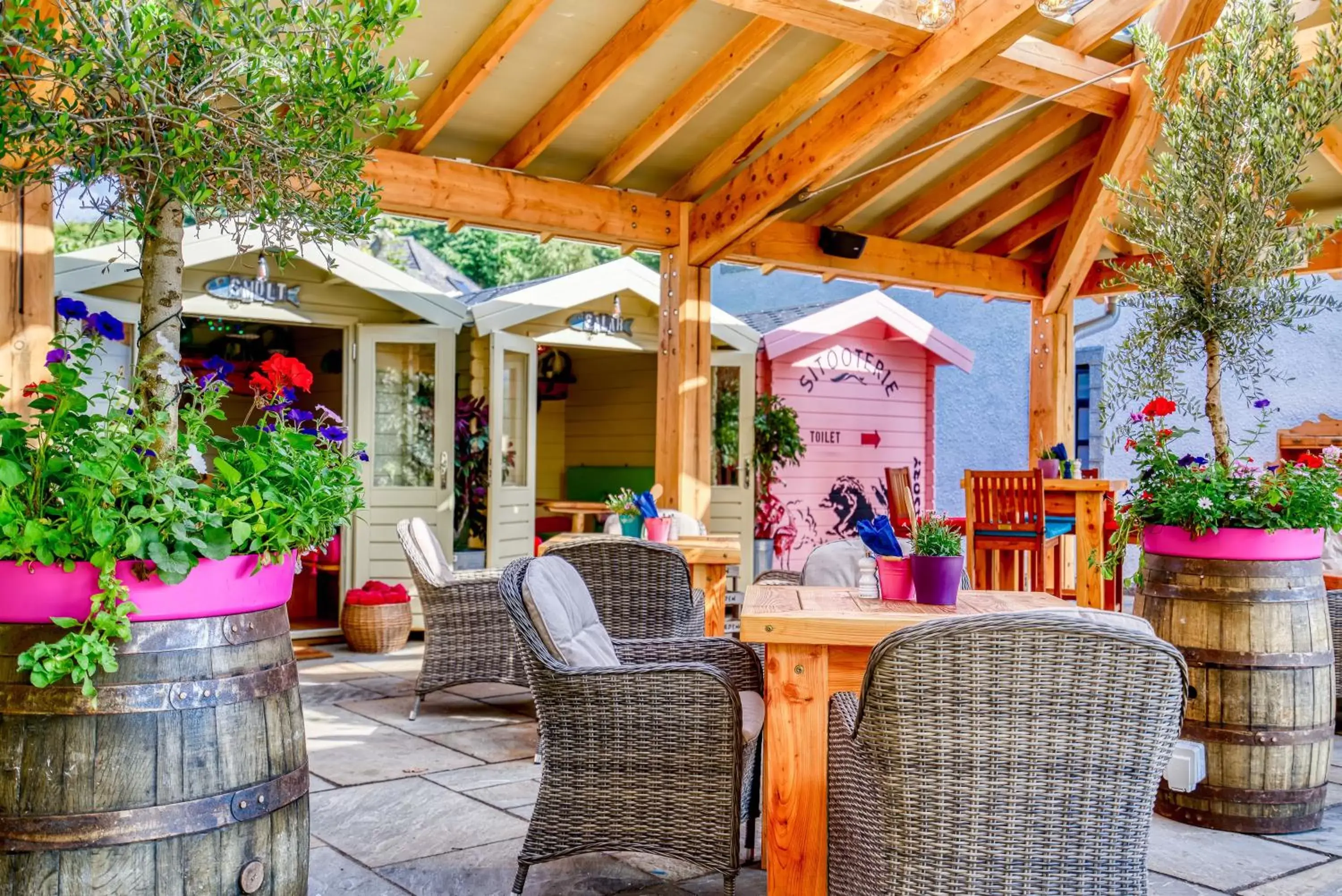 Patio in Banchory Lodge Hotel