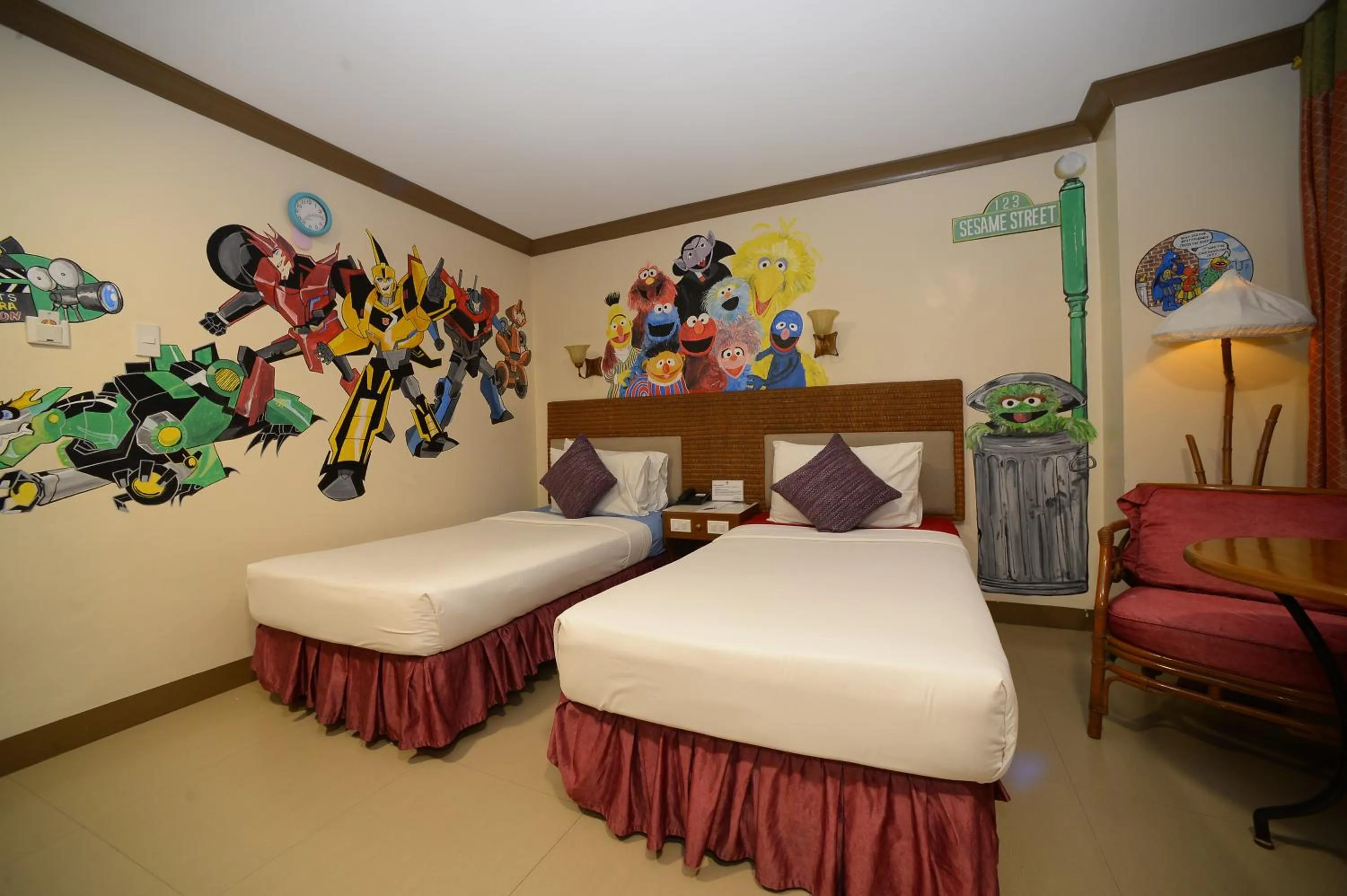 Bed in The Golden Pine Hotel